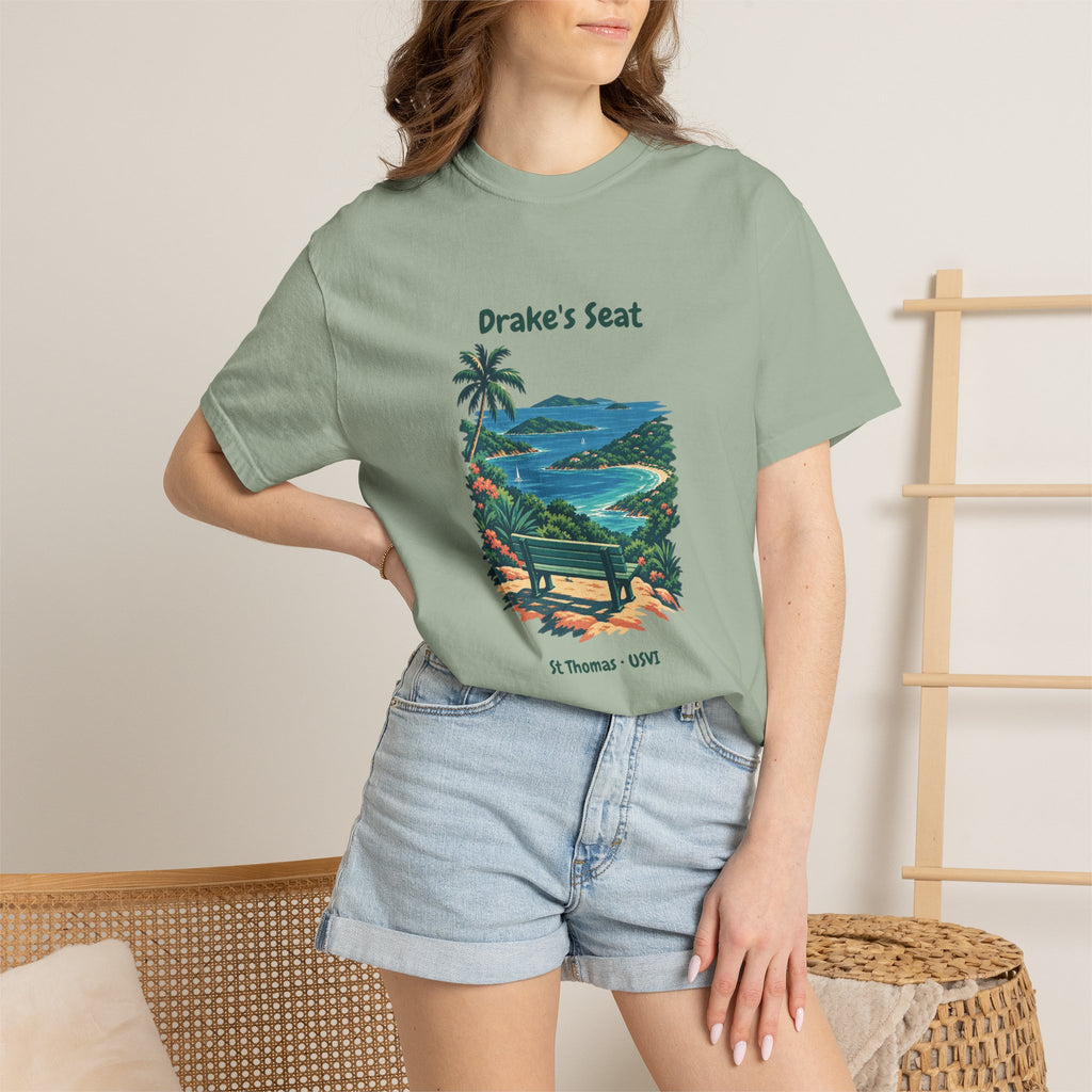 Drake's Seat St. Thomas USVI Comfort Colors 1717 T-Shirt