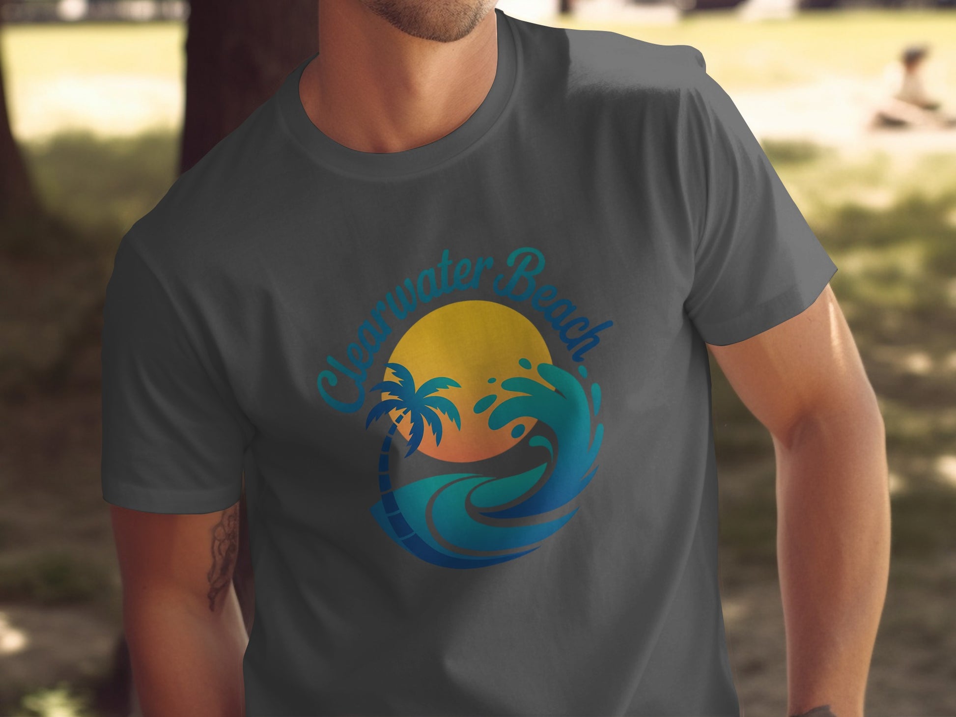 Clearwater Beach Wave Graphic T-Shirt product