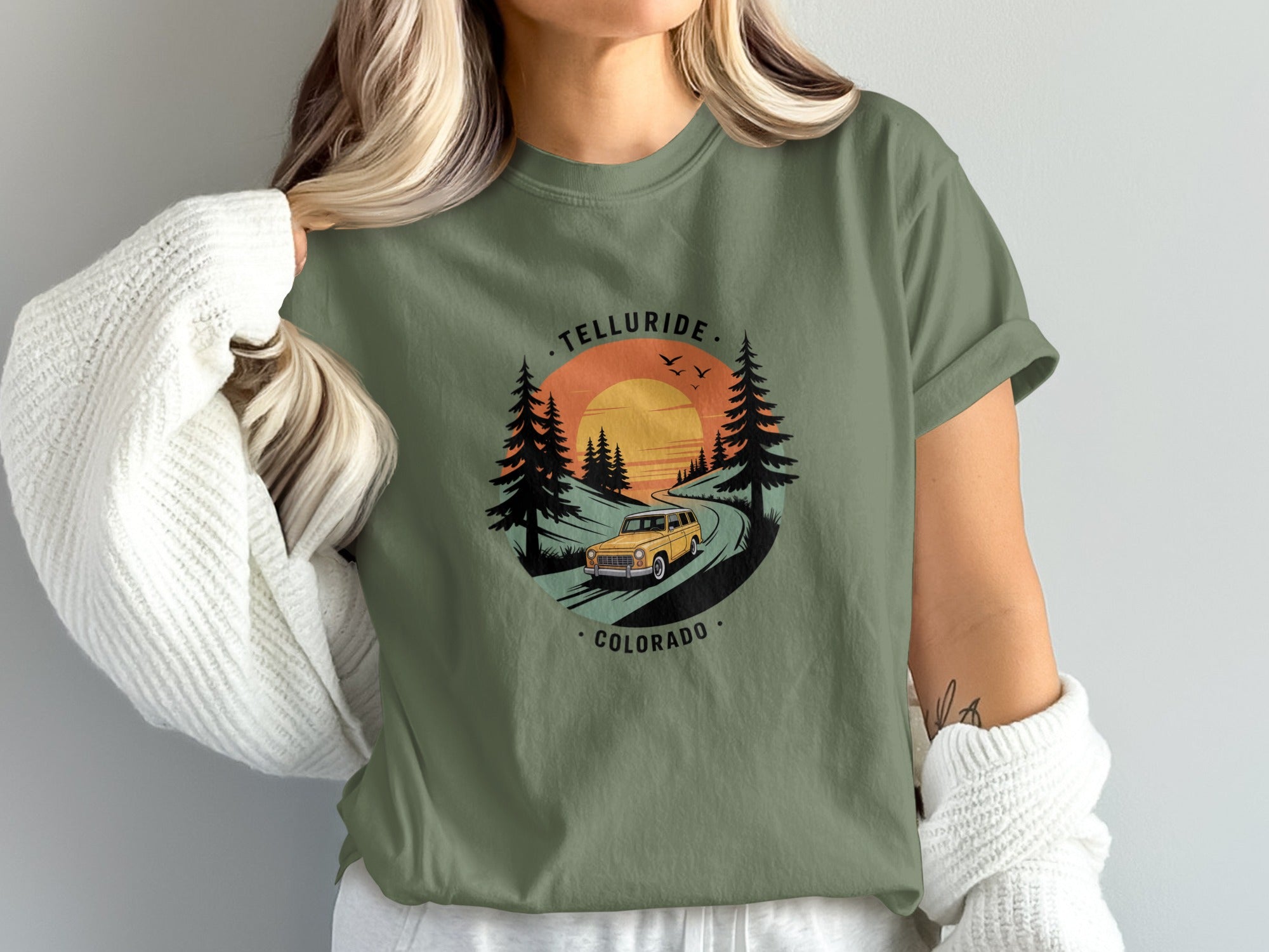 Telluride Colorado Scenic Sunset Graphic Tee product