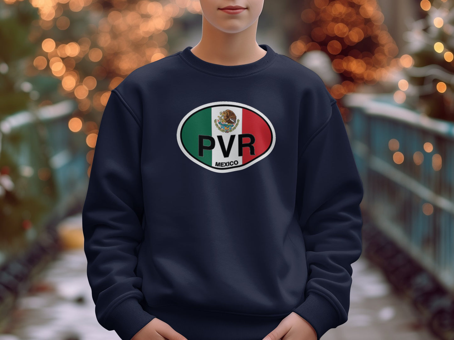 Puerto Vallarta Mens Sweatshirt Navy