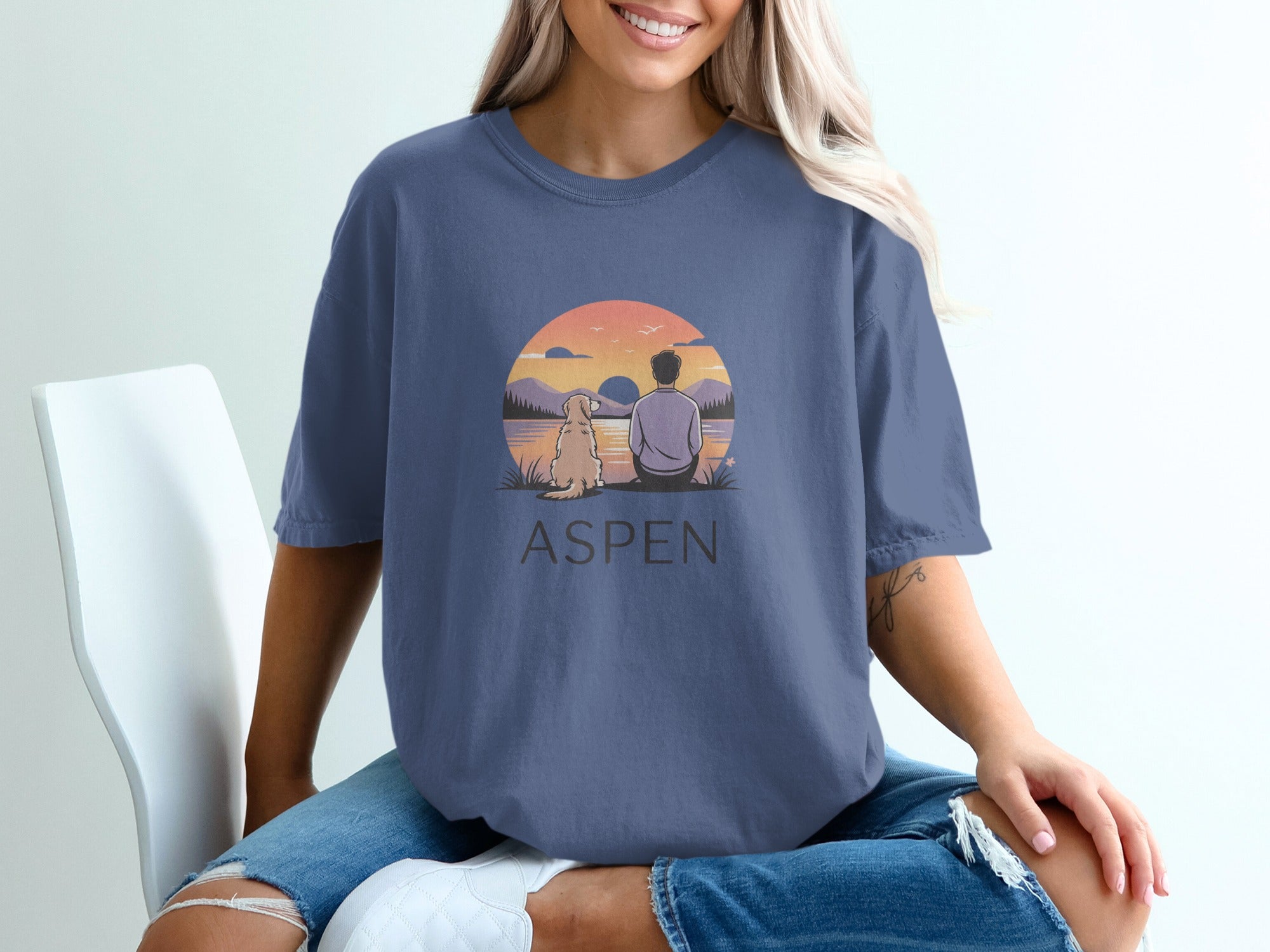 Aspen Sunset Graphic Print Unisex T-Shirt product type