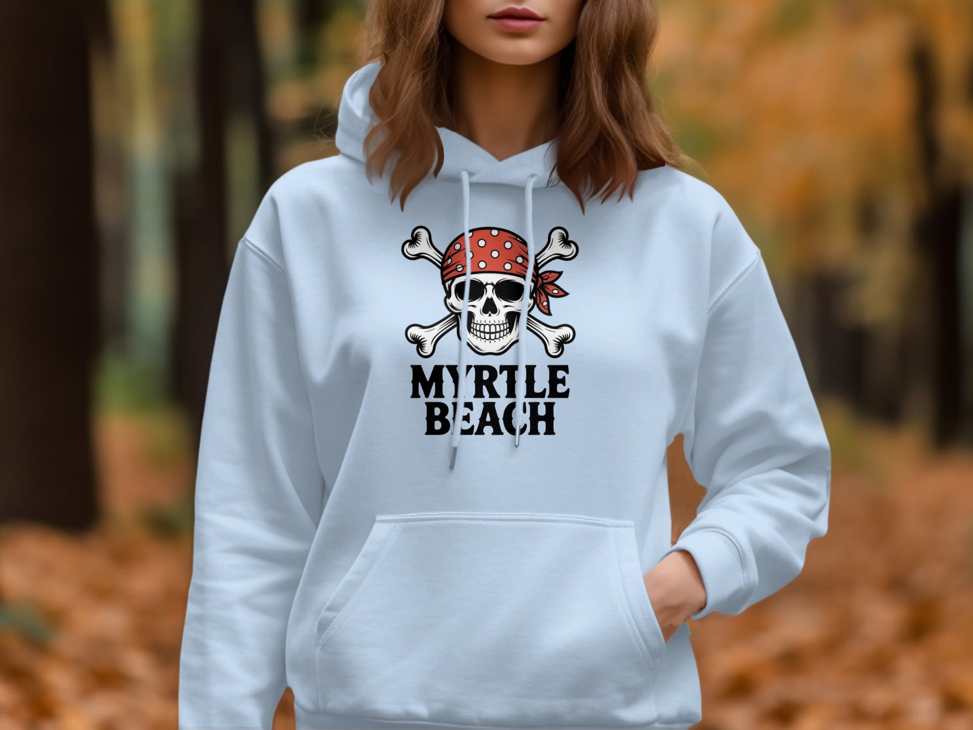 Skull and Crossbones Graphic Myrtle Beach Hoodie product