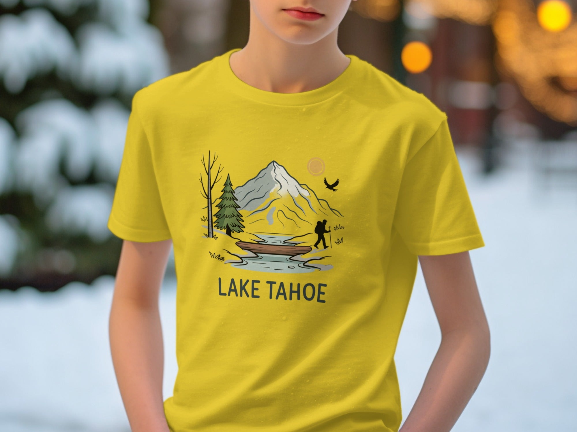 Scenic Lake Tahoe Outdoor Adventure T-Shirt