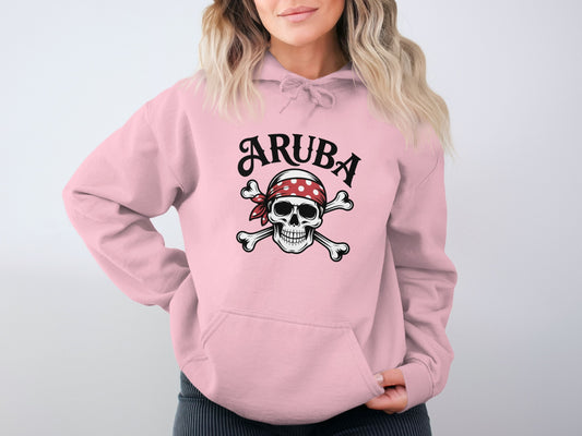 Aruba Skull and Crossbones Design Hoodie product type