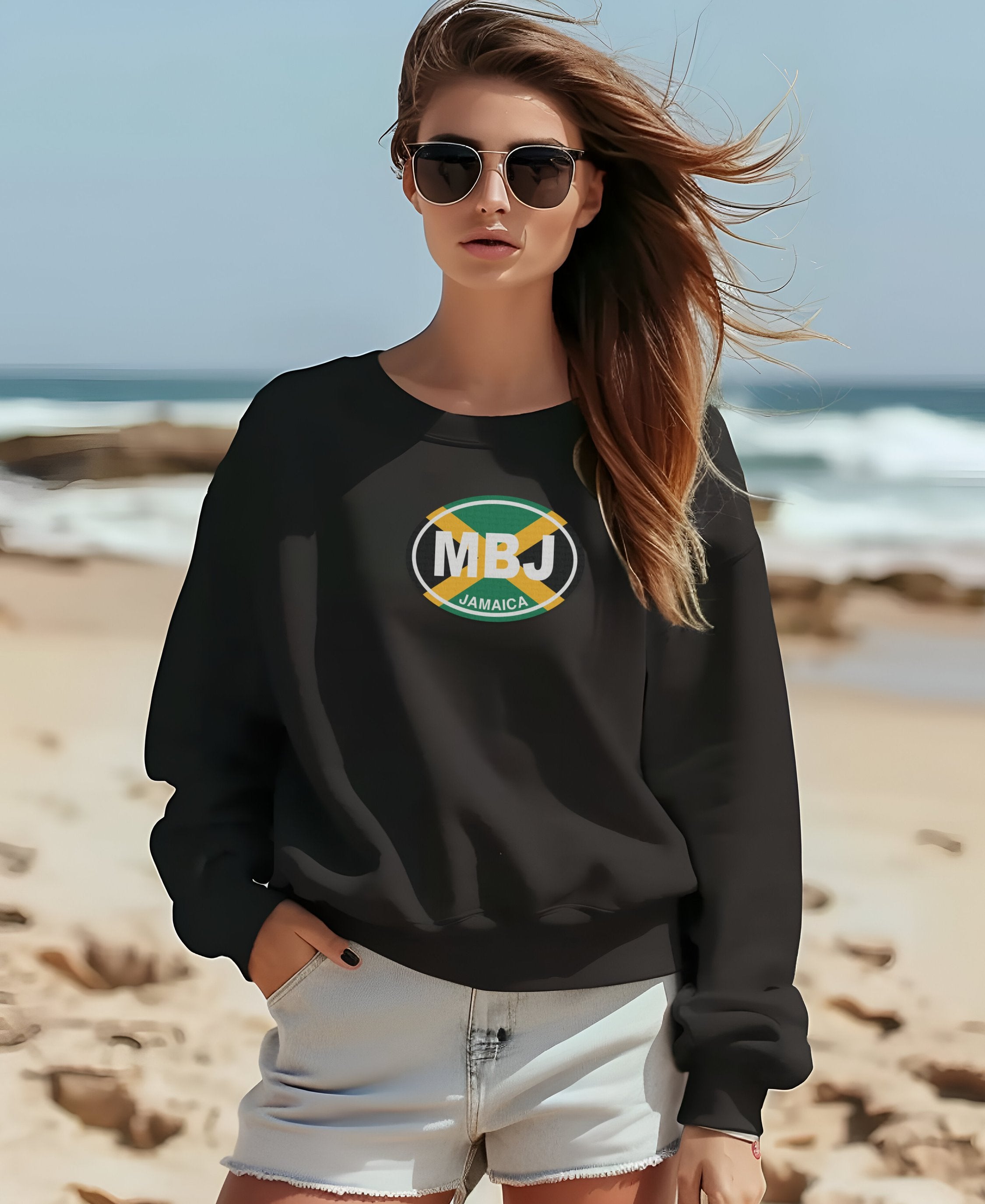 Stylish MBJ Jamaica Graphic Sweatshirt product