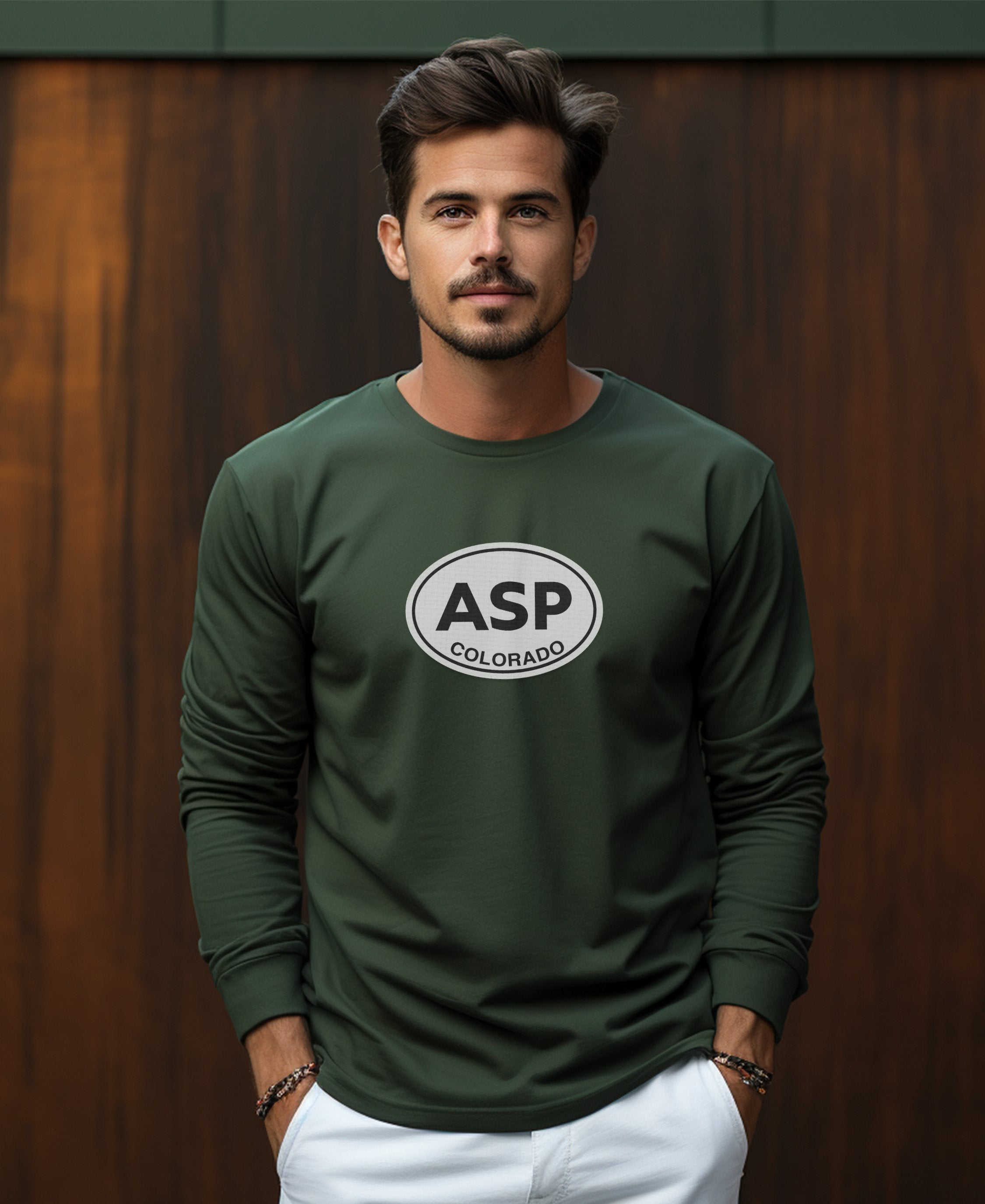 Aspen Snowmass and World Class Skiing Mens Long Sleeve T Shirt