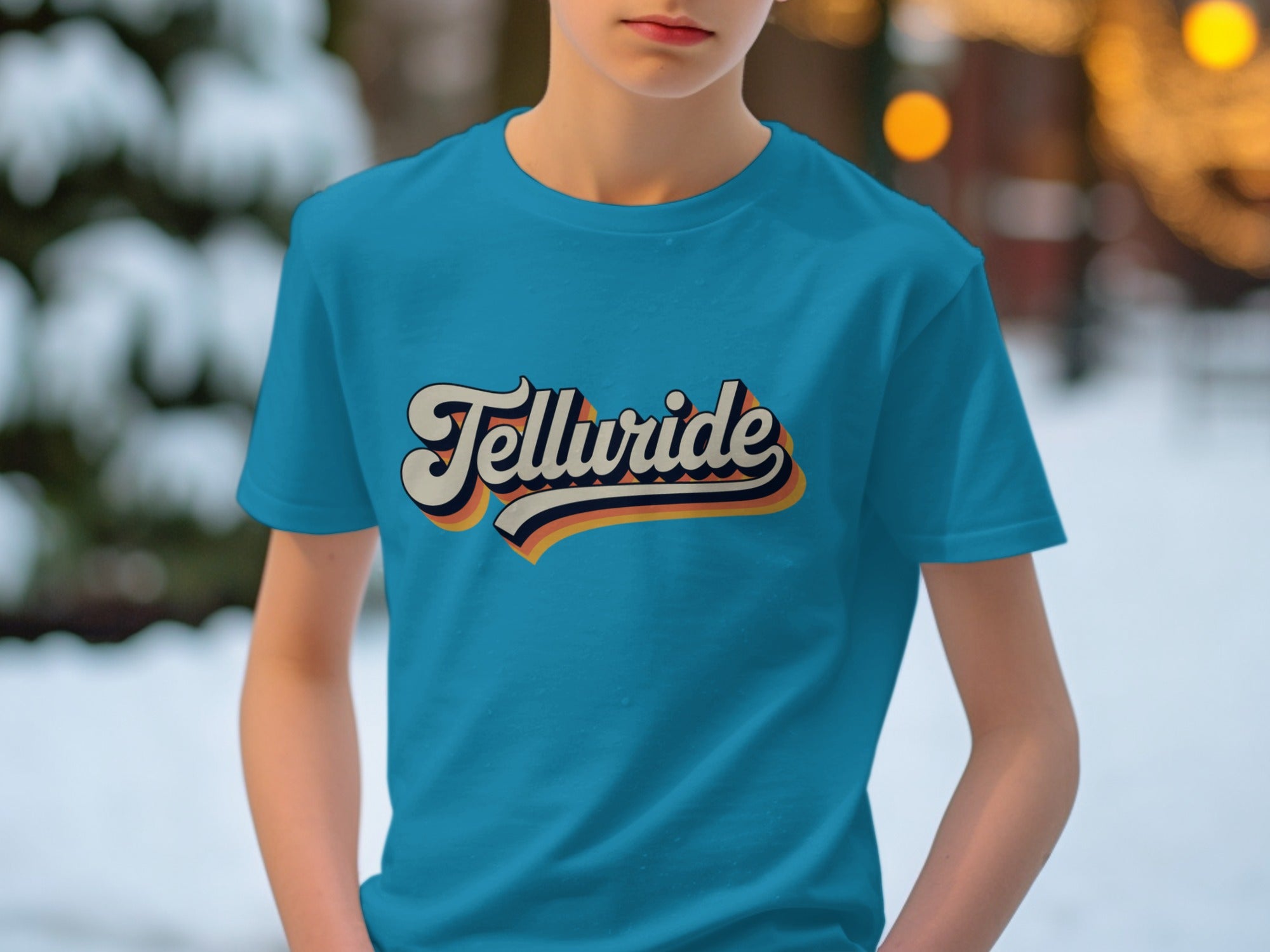 Stylish Telluride Retro Design T-shirt for Casual Wear