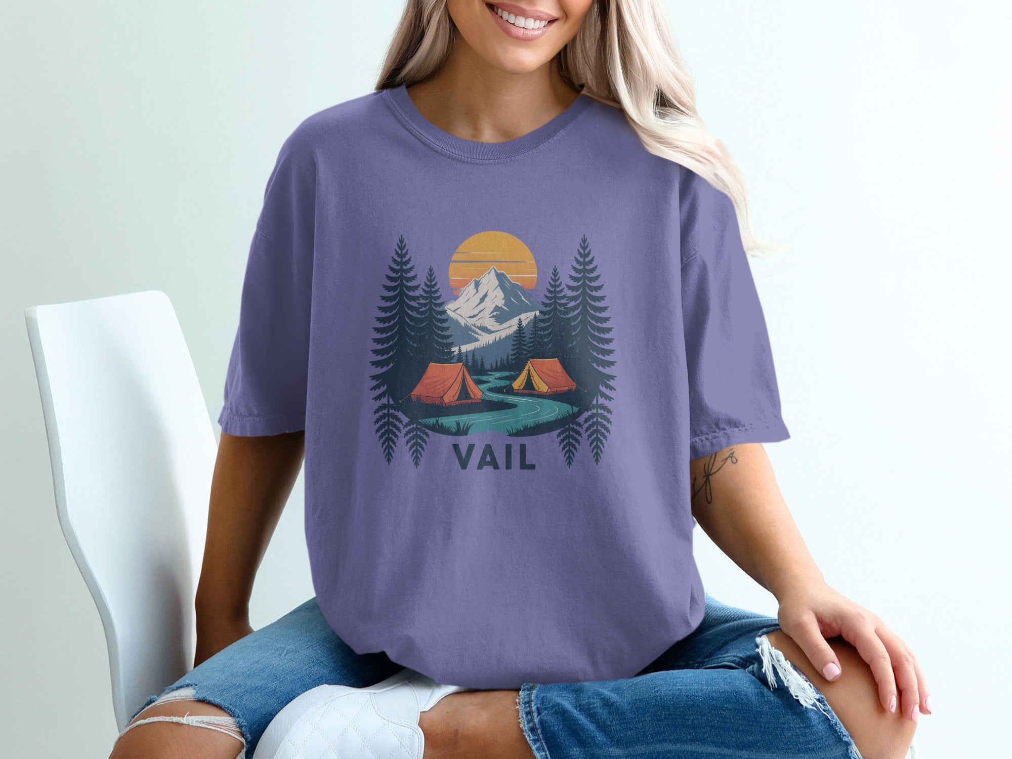 Vail Camping Graphic Tee Casual Wear T-shirt product type