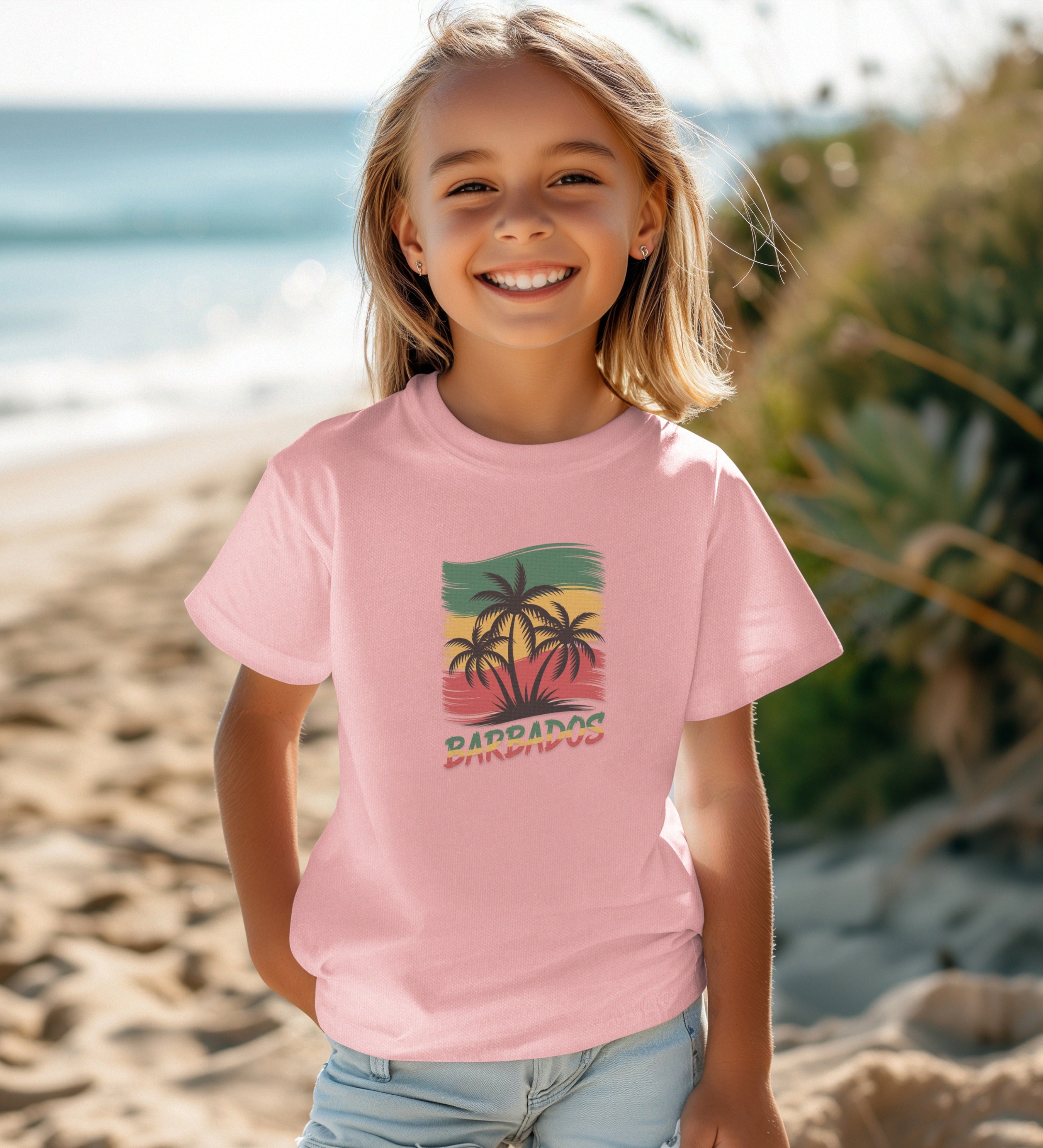 Colorful Palm Trees Beach Sunset T-shirt product