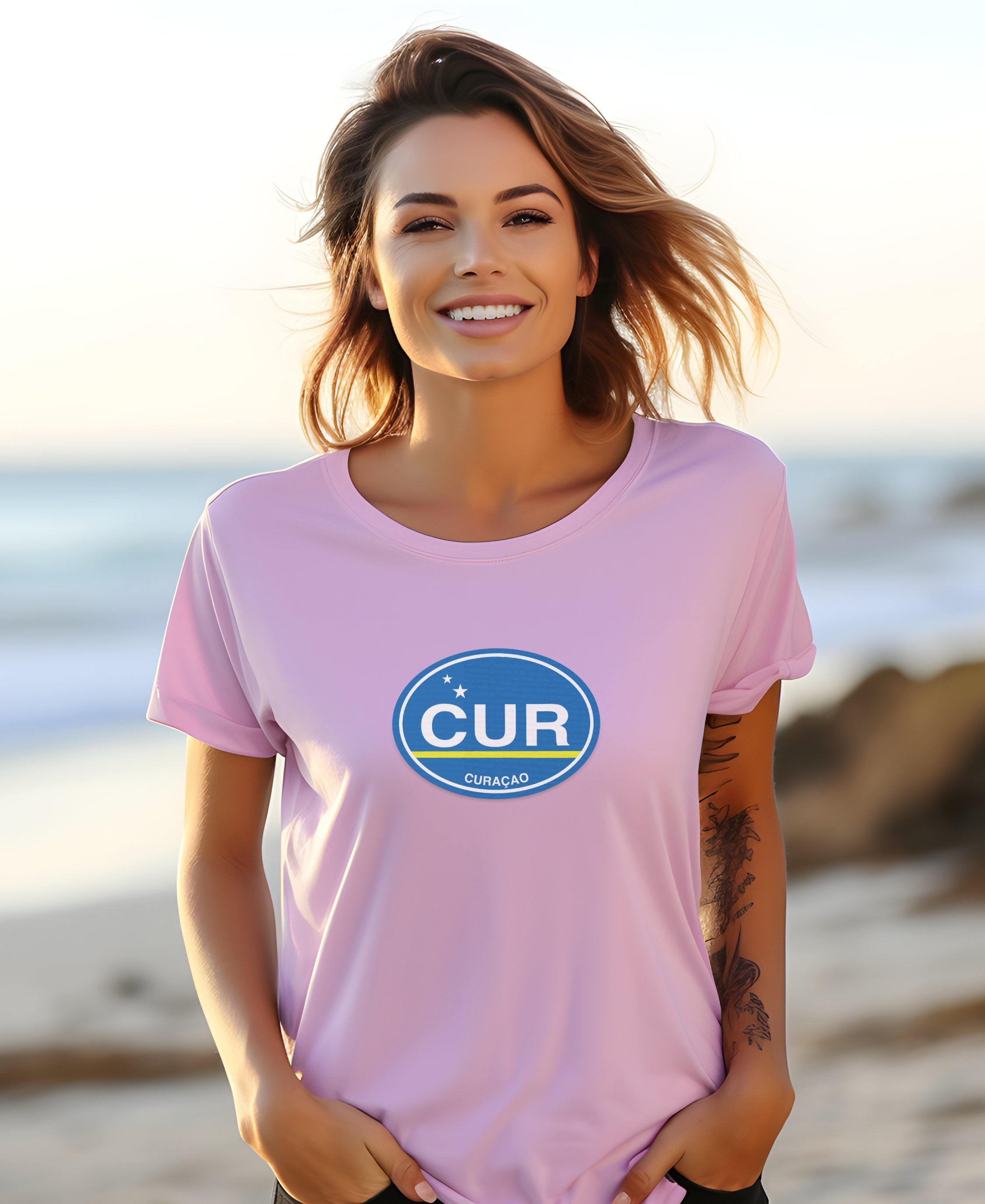 Curacao buildings, jazz vibes, North Sea Jazz Fest womens t-shirt