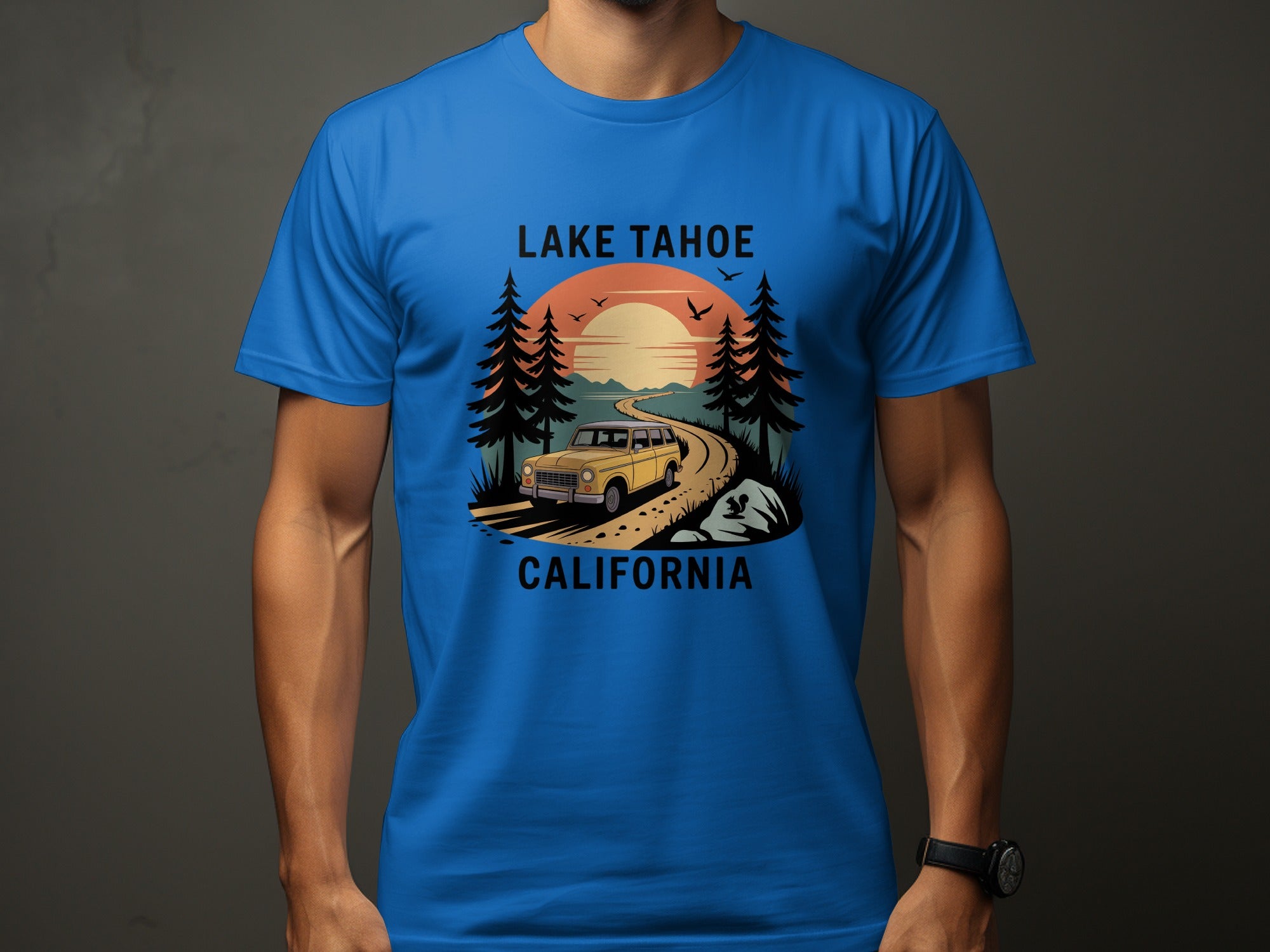Scenic Lake Tahoe California Sunset T-Shirt product