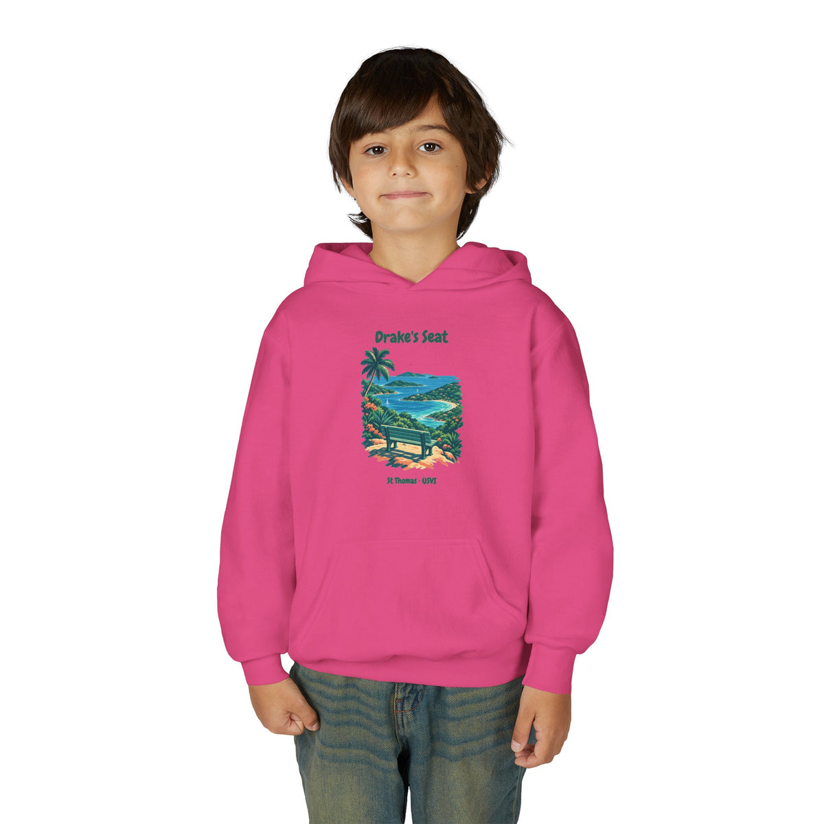 Drake's Seat St. Thomas USVI Gildan 18500B Youth Hoodie