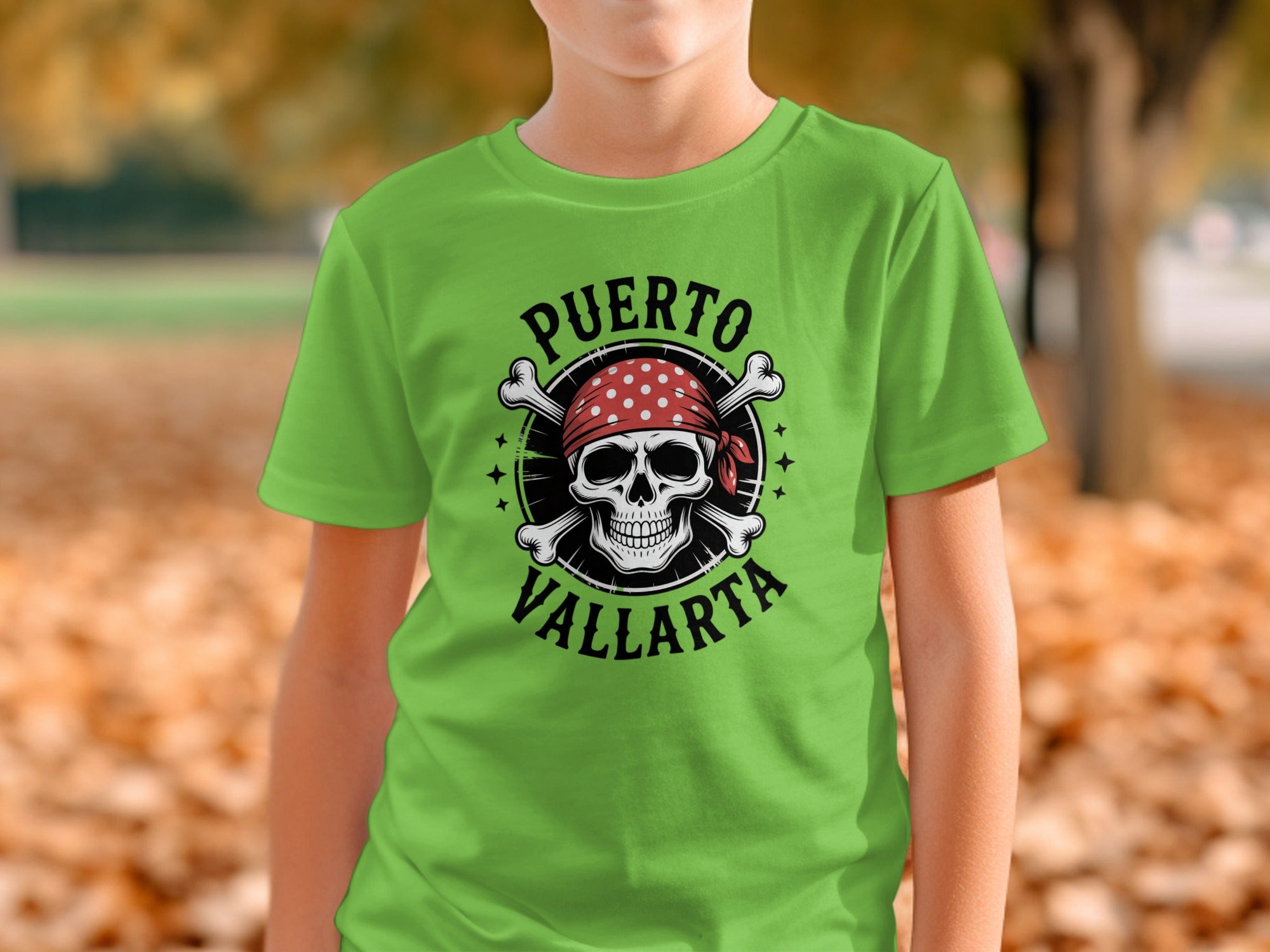 Puerto Vallarta Skull Pirate Unisex Graphic T-shirt product