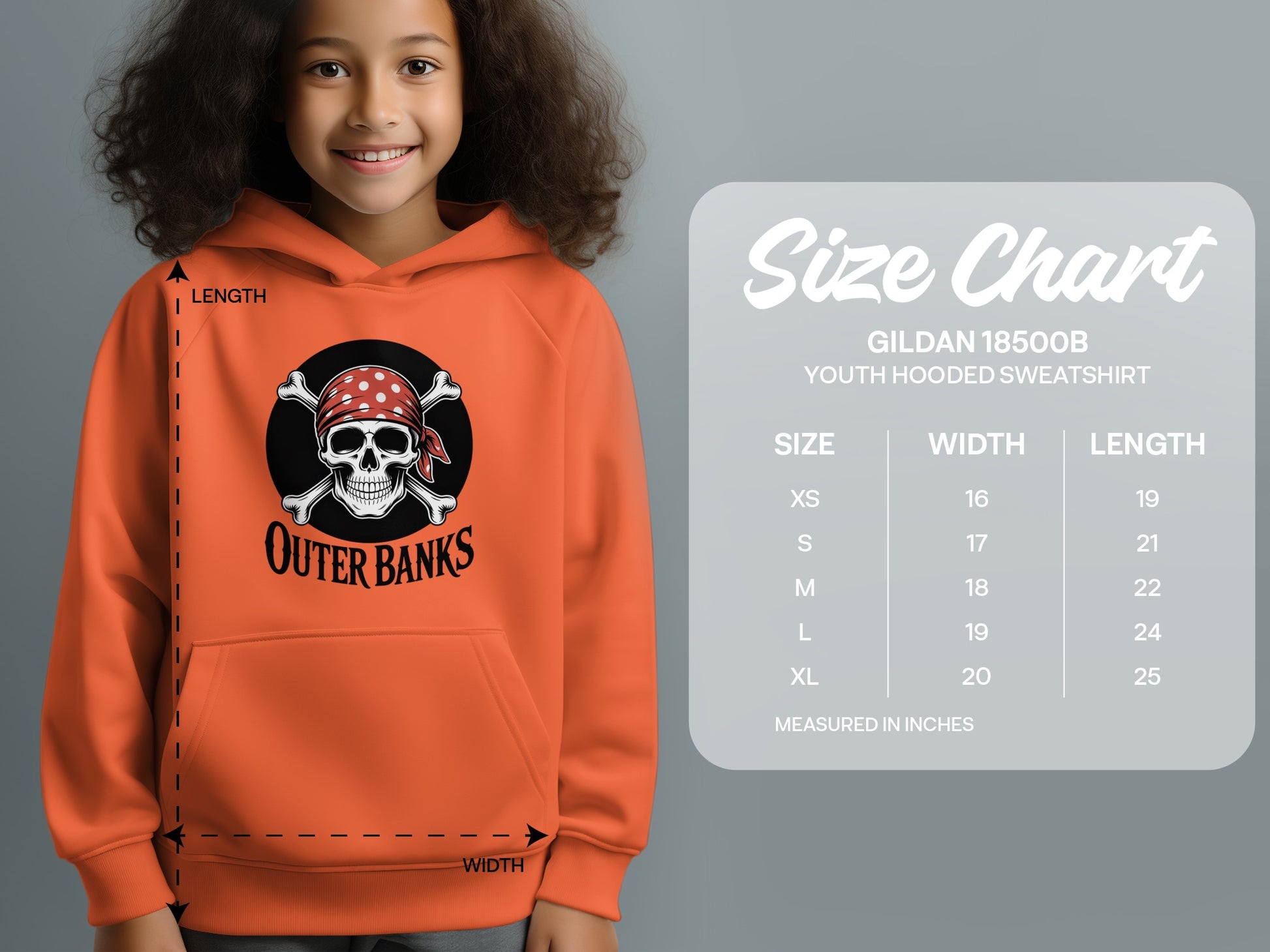 Outer Banks Youth Hooded Sweatshirt product type