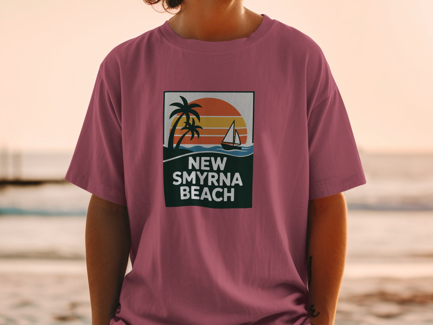New Smyrna Beach Graphic T-shirt Casual Wear product type