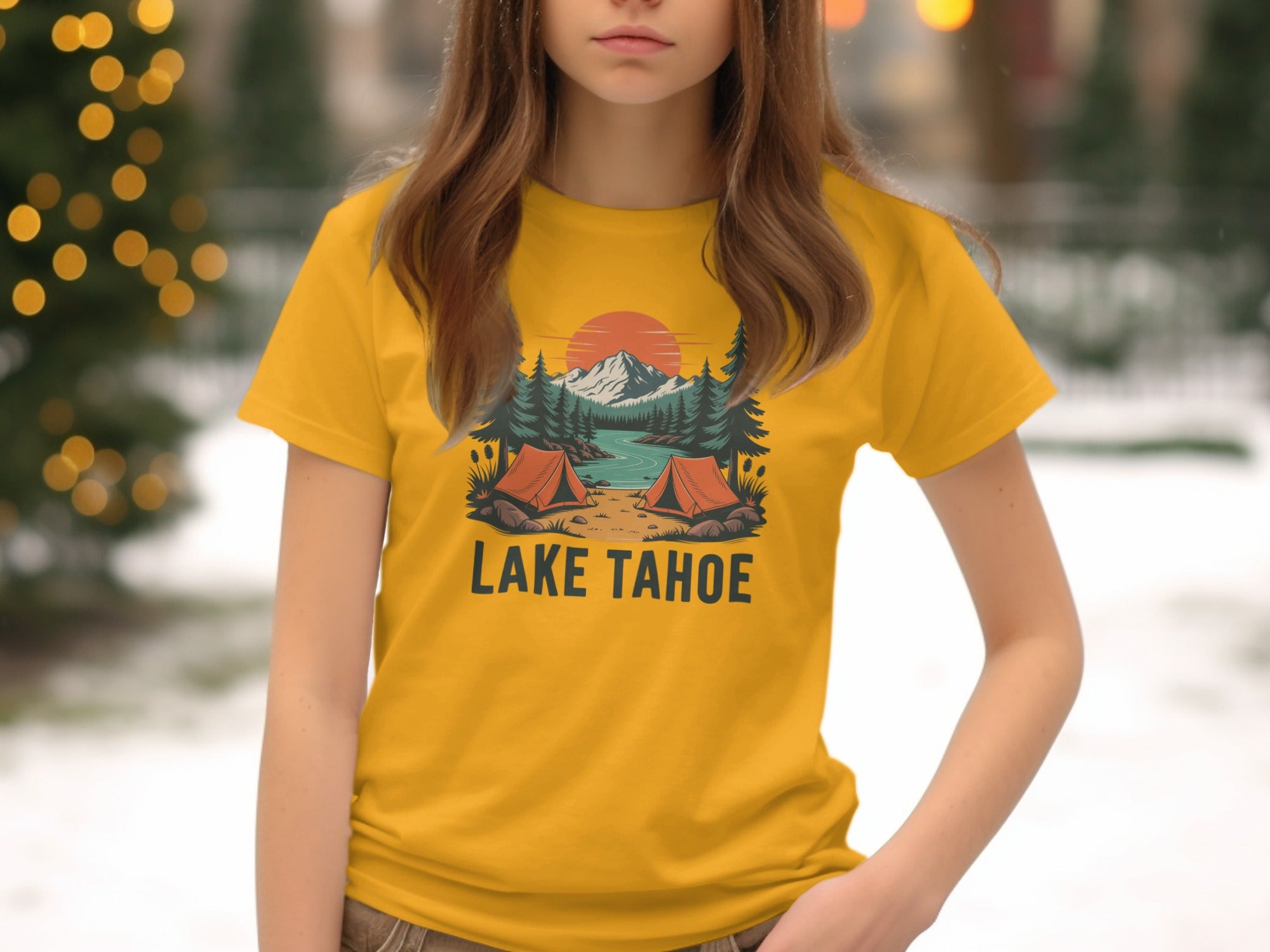 Lake Tahoe Scenic Adventure Graphic T-Shirt
