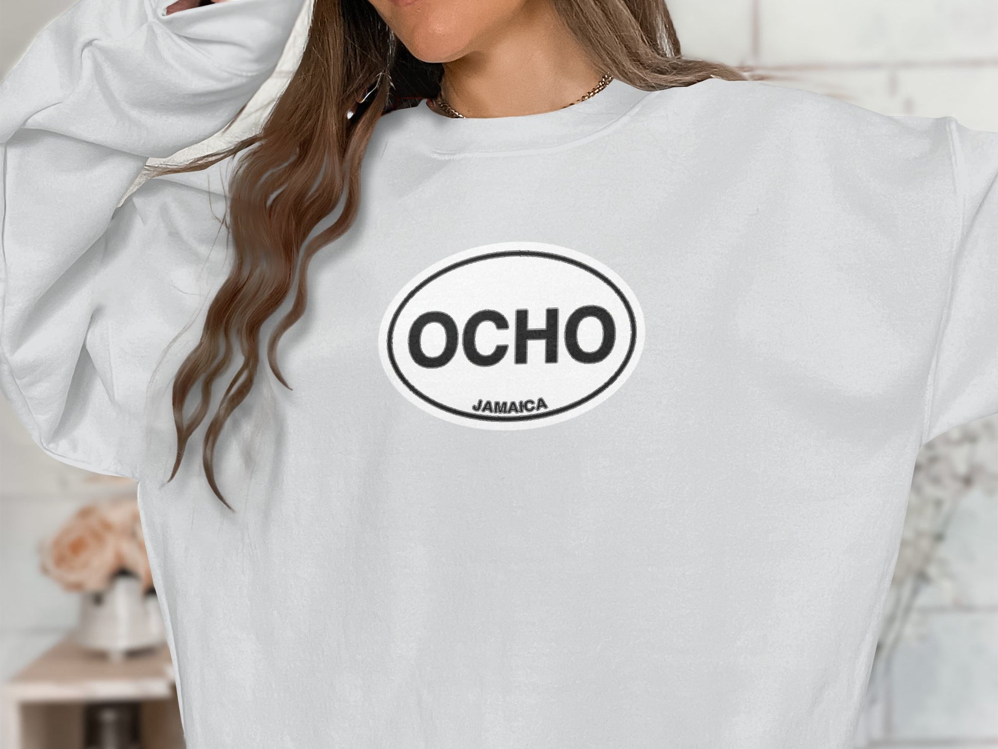 Ocho Rios Womens Sweatshirt White