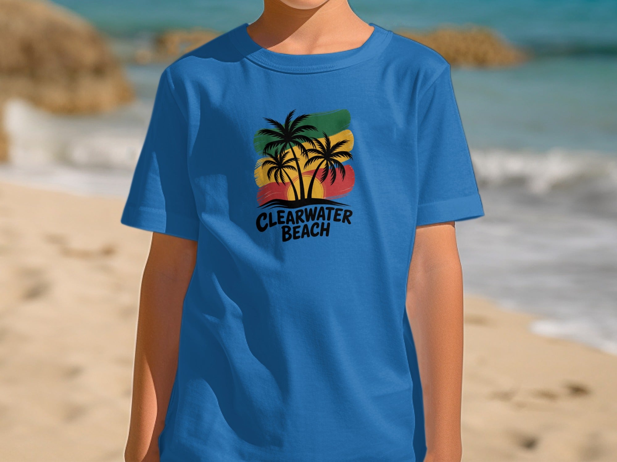 Clearwater Beach and Palm Trees T-shirt product