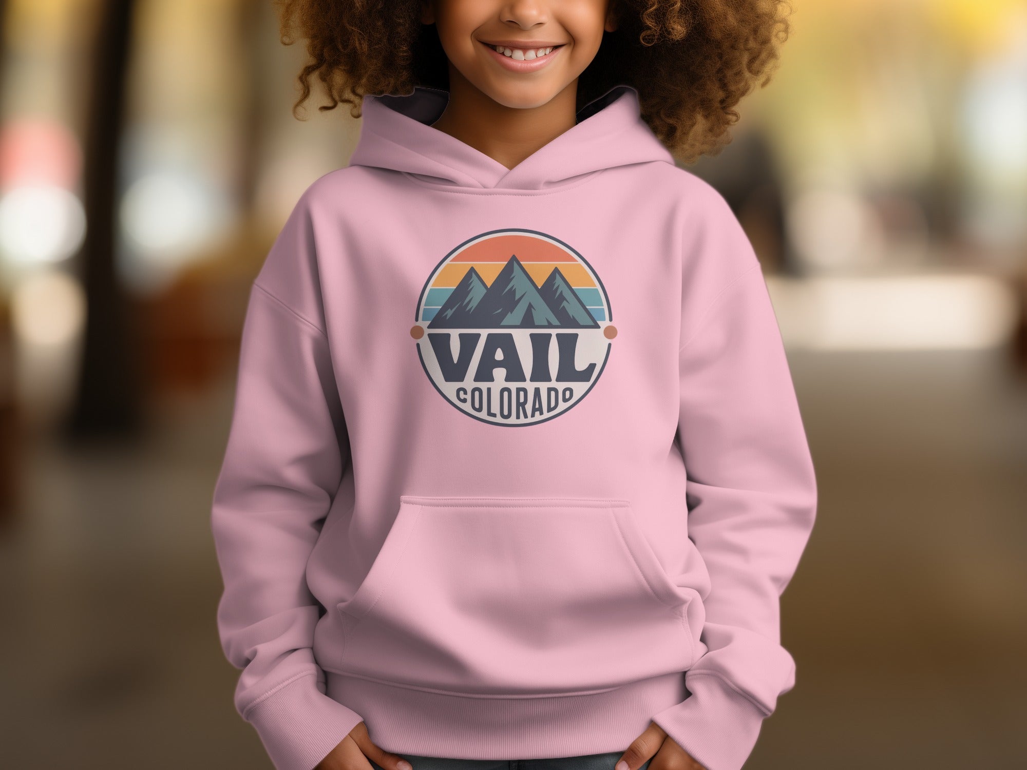 Vail Colorado Adventure Hoodie for Kids Casual Wear