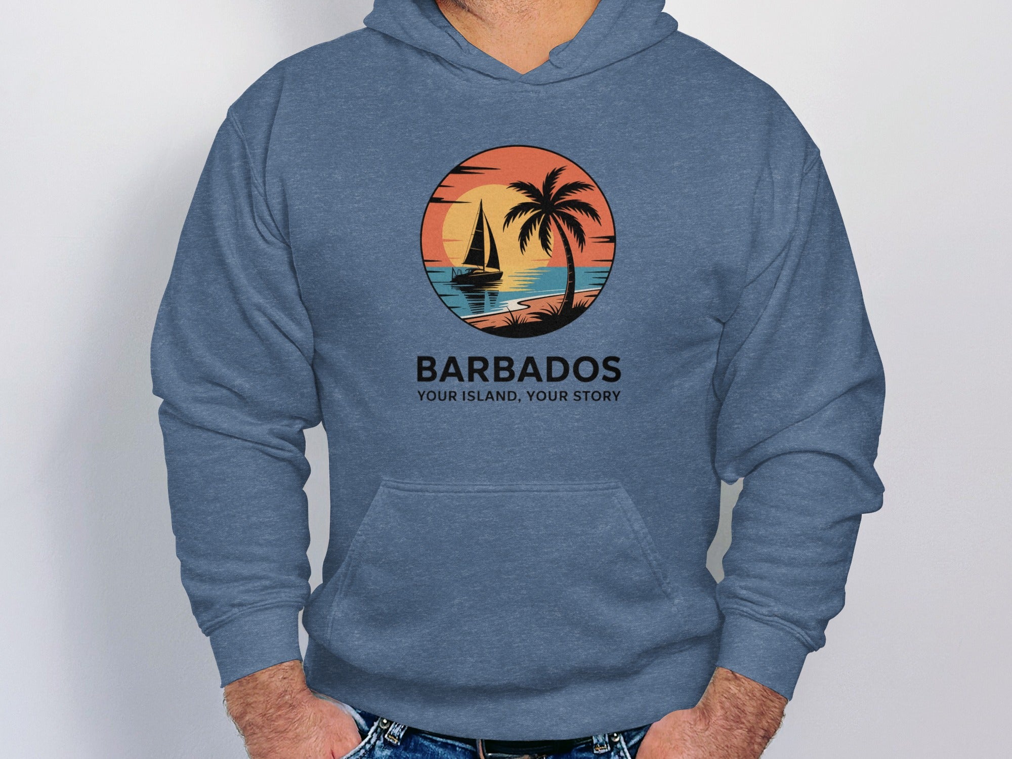 Barbados Sailing Beach Sunset Hoodie product