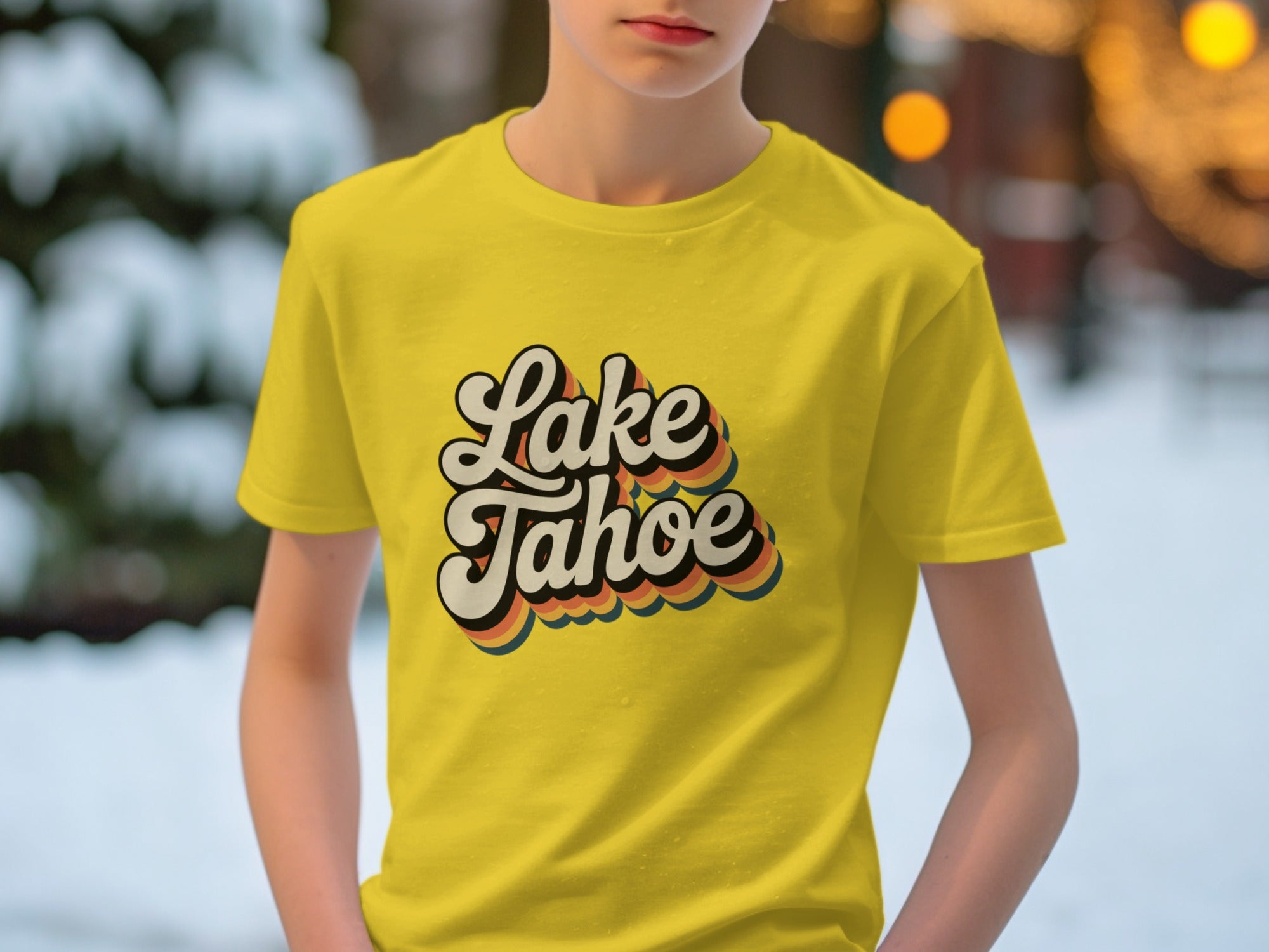 Lake Tahoe Retro Style Graphic Tee product