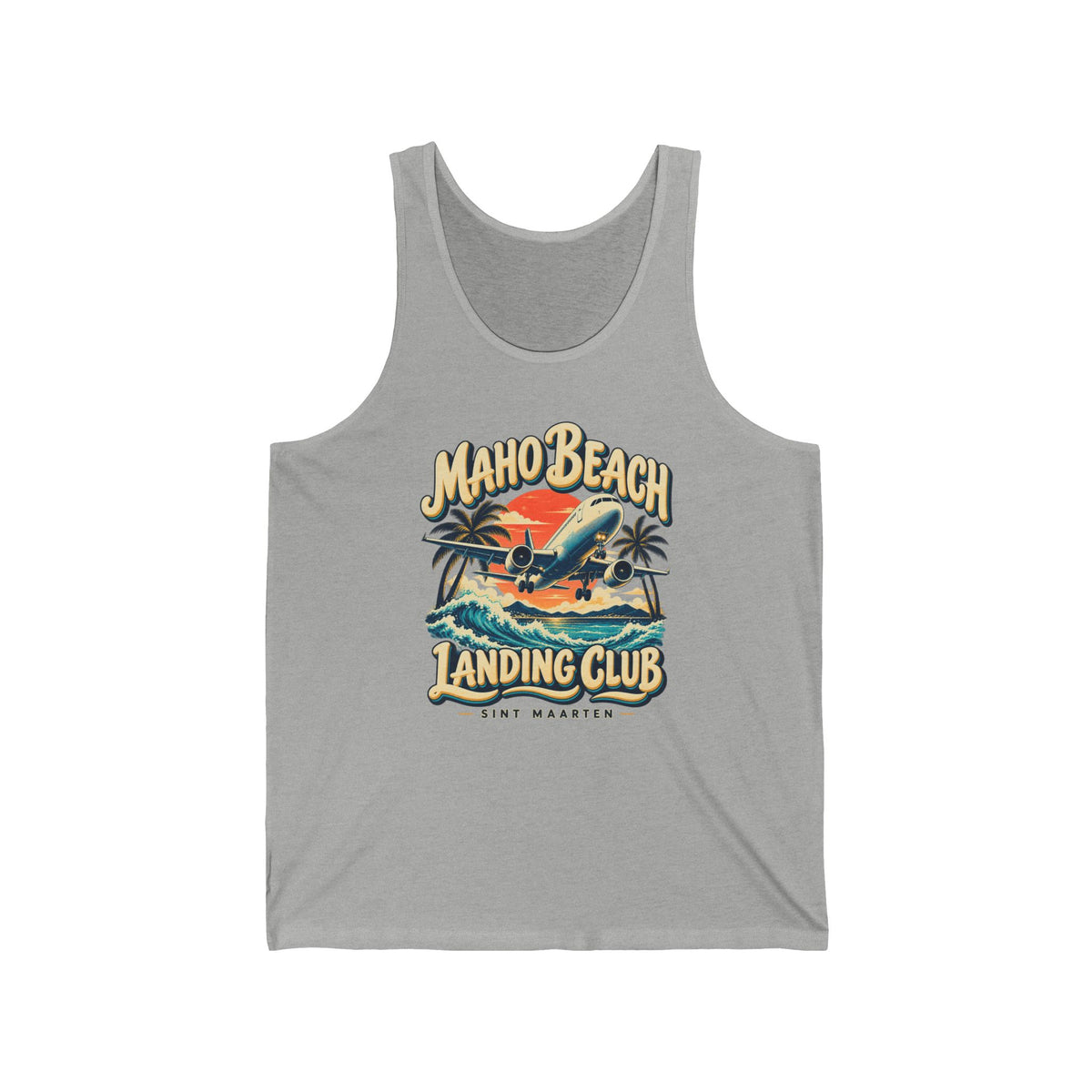Maho Beach Landing Club Sint Maarten Bella+Canvas 3480 Tank Top