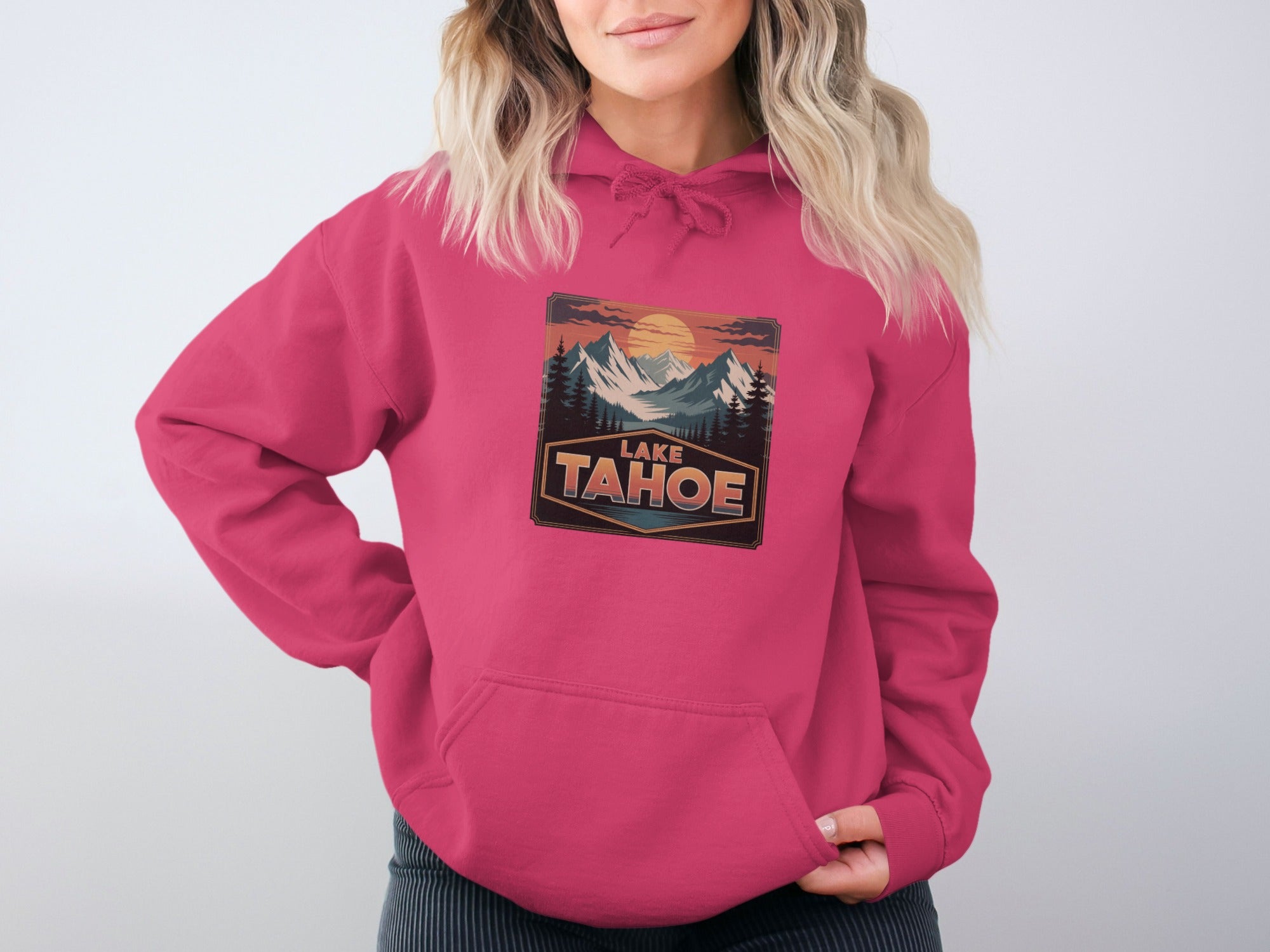 Lake Tahoe Scenic Print Hoodie Sweater Product