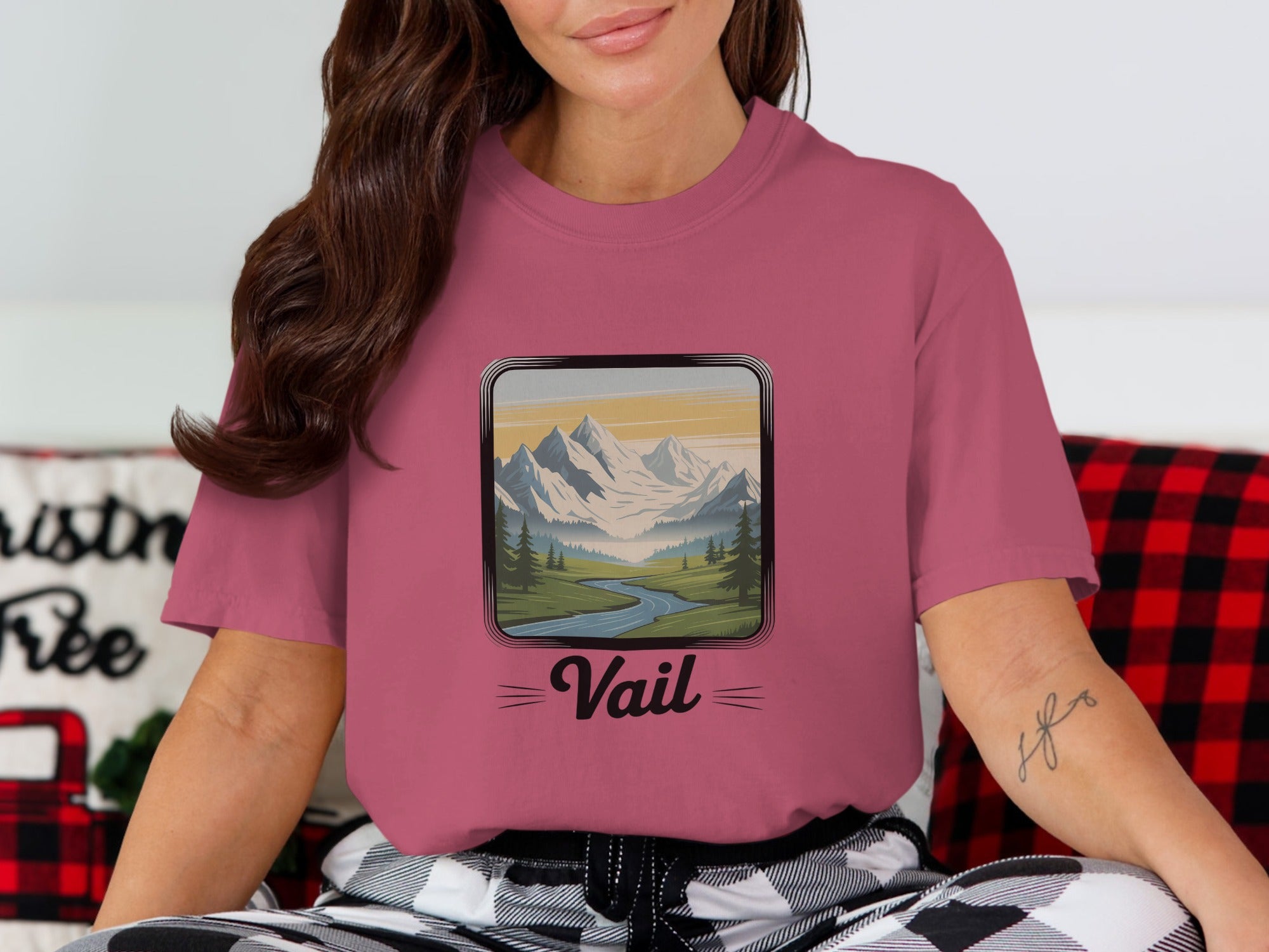 Scenic Vail Mountains Graphic Printed T-Shirt product