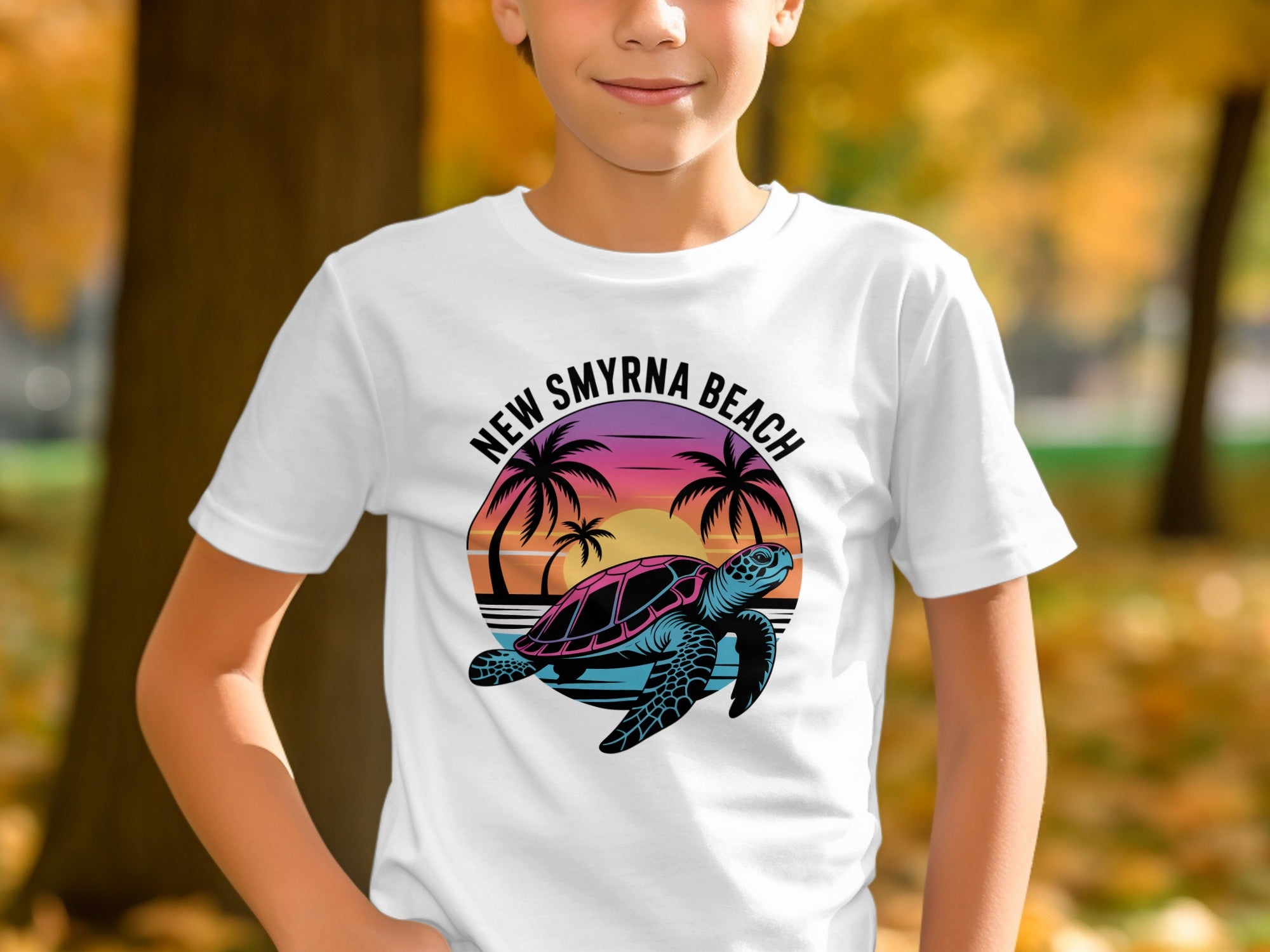 New Smyrna Beach Turtle Design Shirt Product