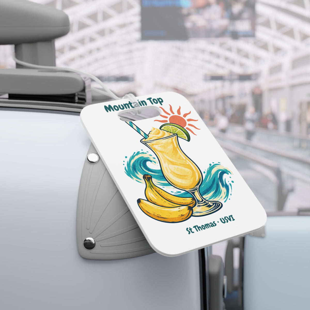 Mountain Top St. Thomas USVI Double-Sided Luggage Tag
