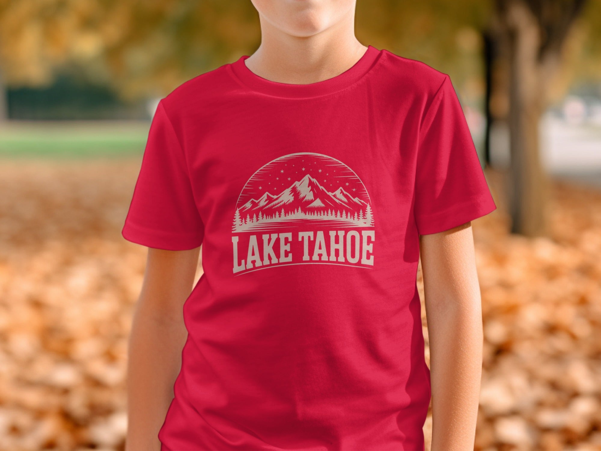 Lake Tahoe Graphic Tee featuring Mountains Design