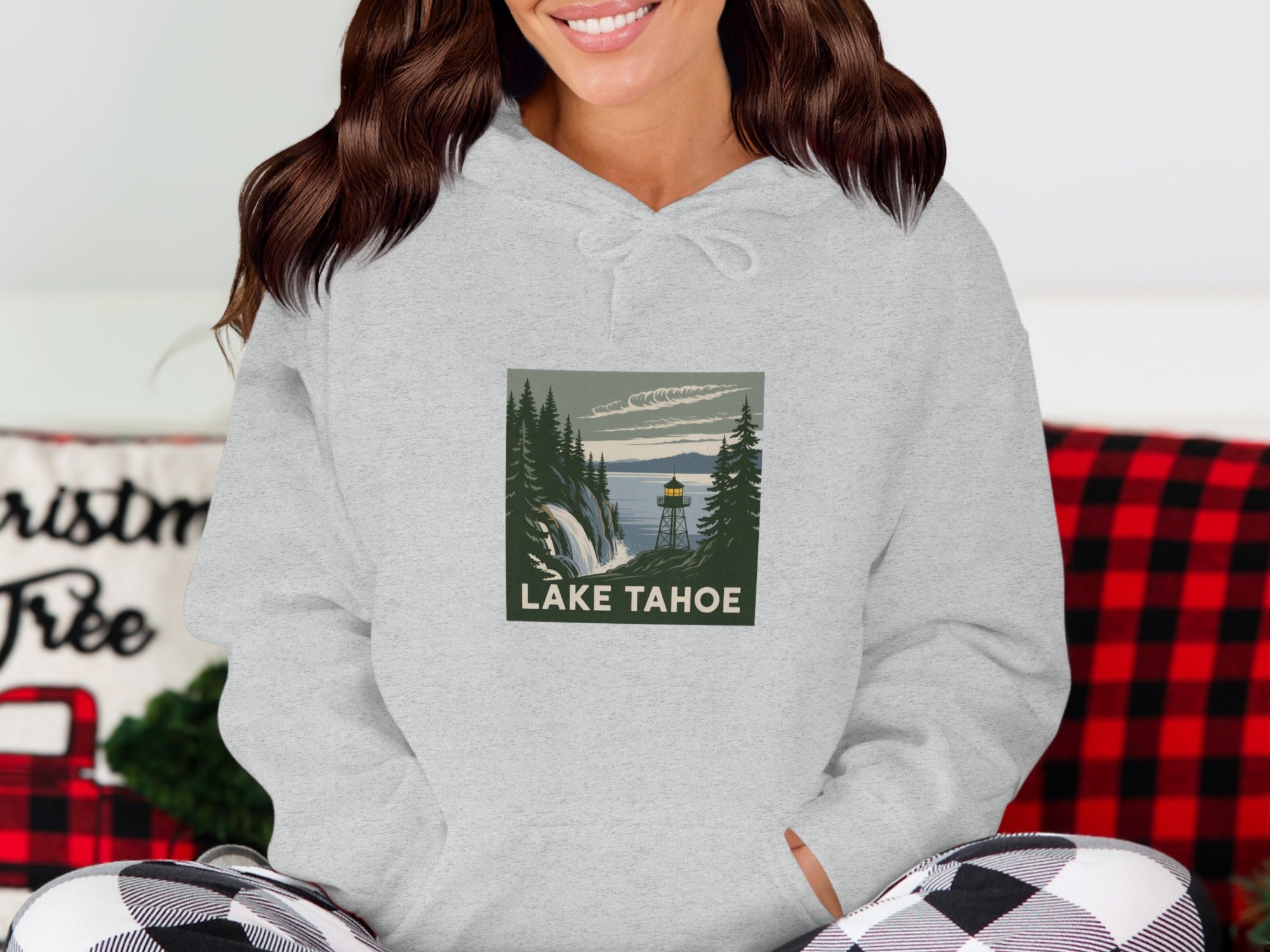 Lake Tahoe Scenic Mountain and Lake Hoodie