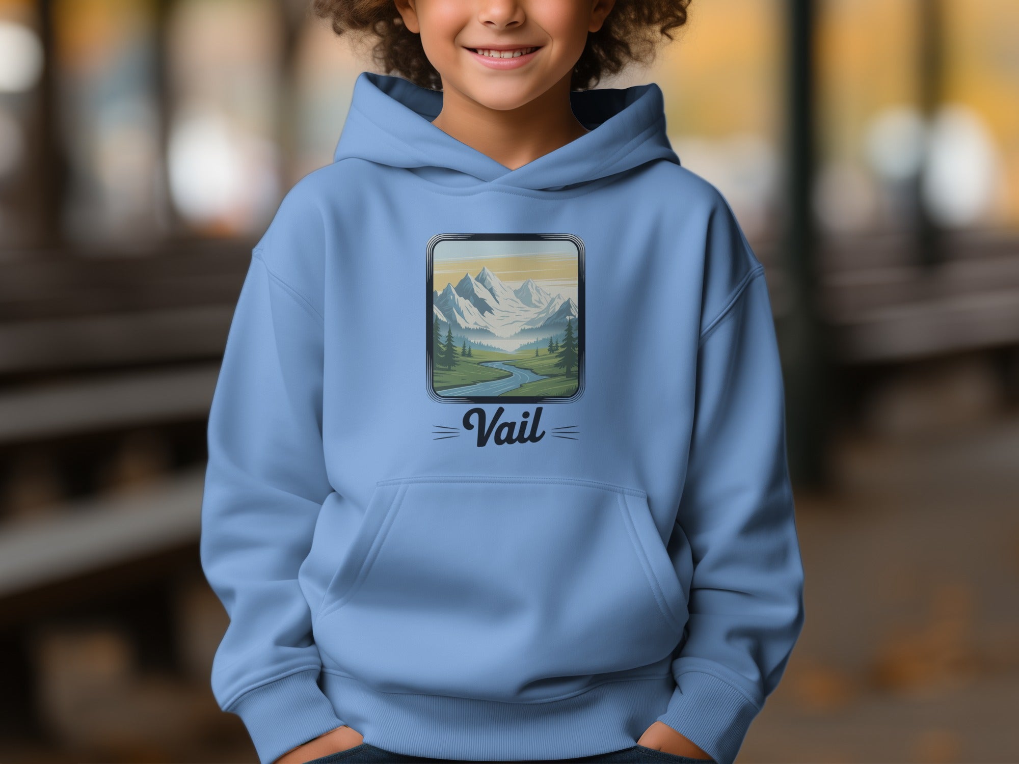 Vail Scenic Mountain Youth Hoodie product type