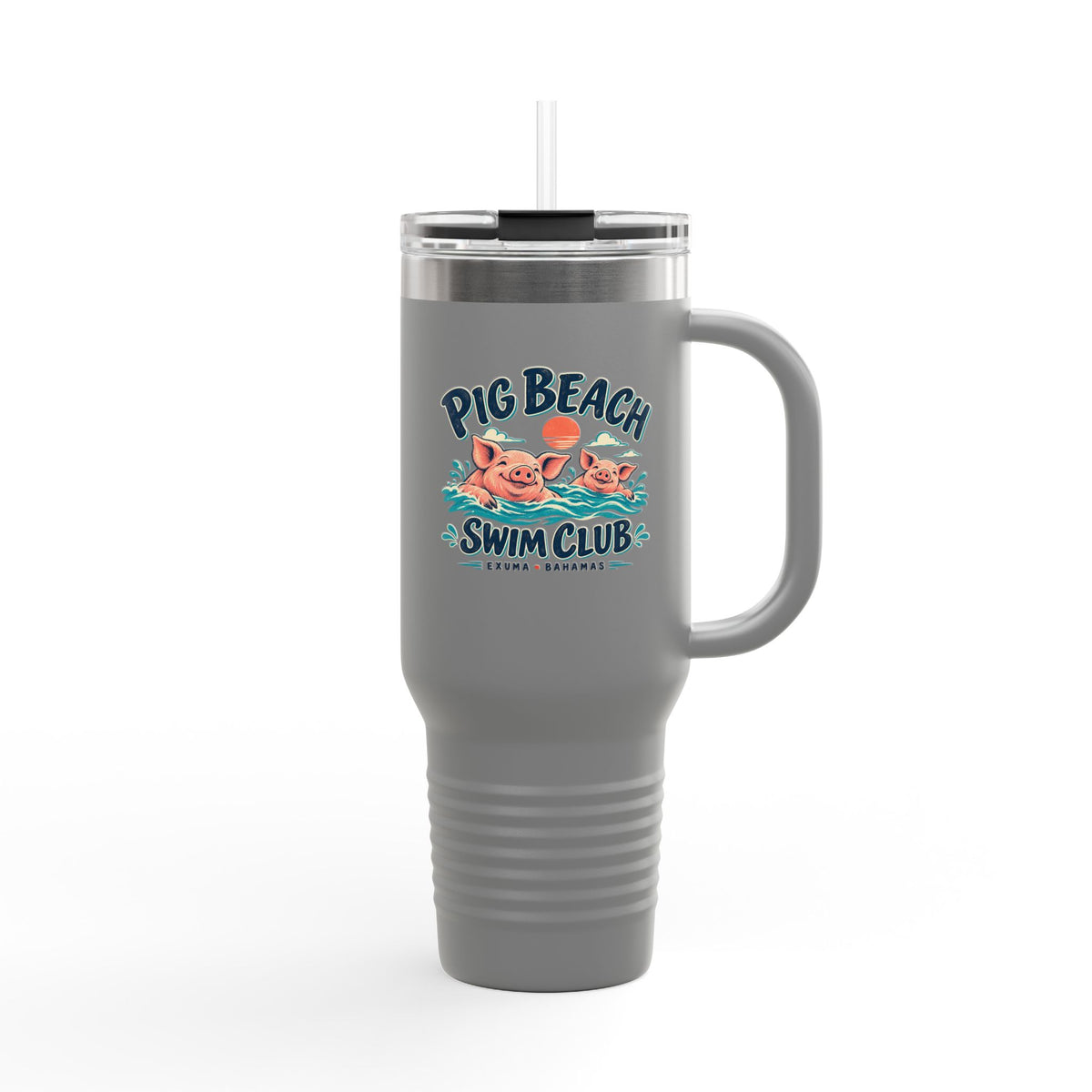 Pig Beach Swim Club Exuma Bahamas Polar Camel 40 oz Travel Mug, supplier product view 16
