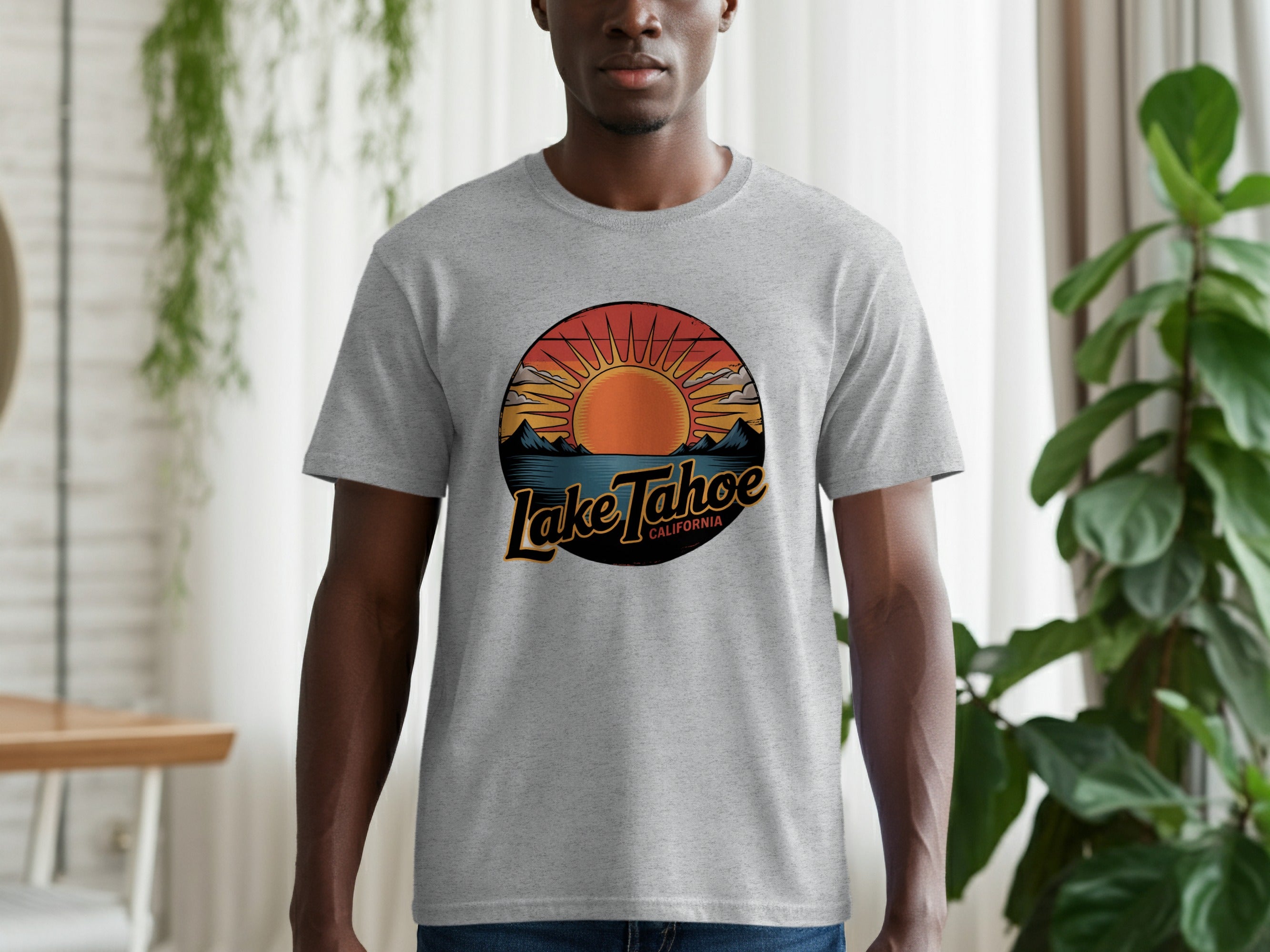 Lake Tahoe California Sunset Graphic T-Shirt product