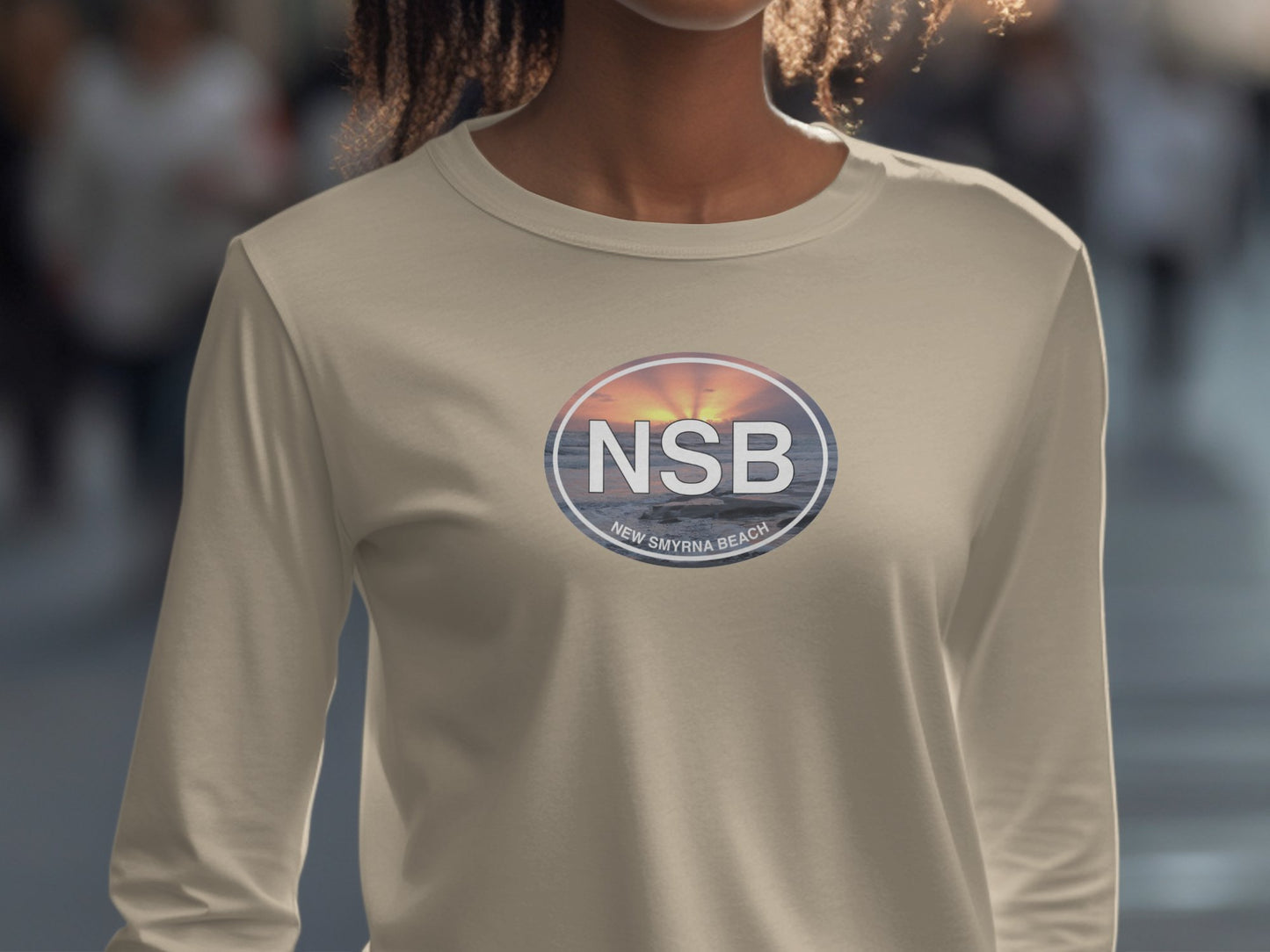 IMAGES: A Festival of the Arts, New Smyrna Balloon & Sky Fest, New Smyrna Beach Inlet, Canaveral National Seashore, Womens Long Sleeve T-Shirt