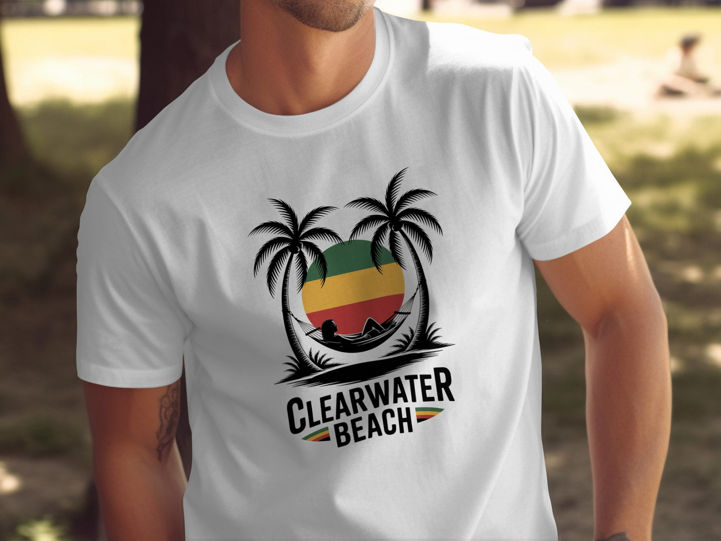 Clearwater Beach Relaxing Under Palms T-shirt product