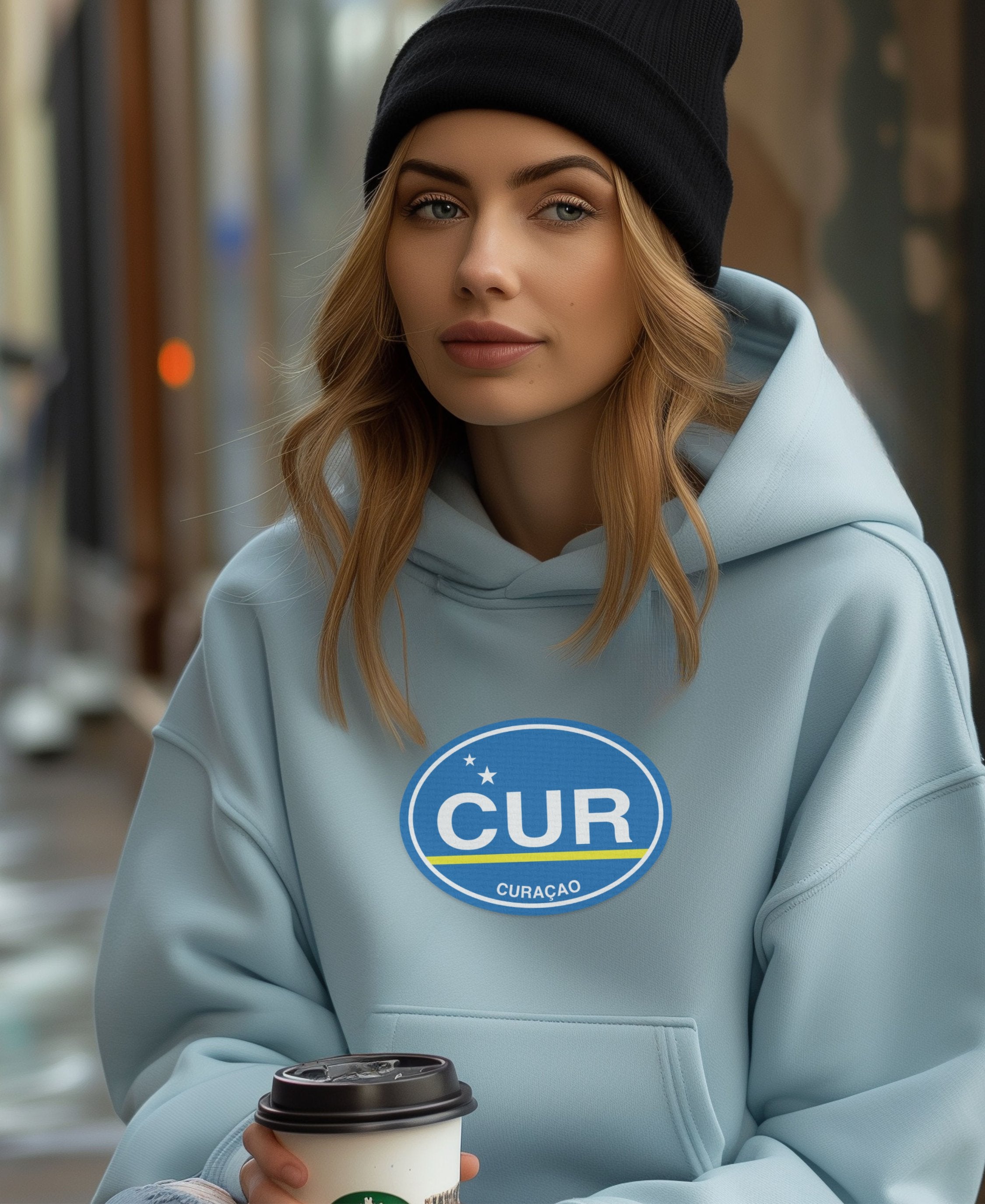 Curacao Sunset Sips & Festival Nights Womens Hoodie