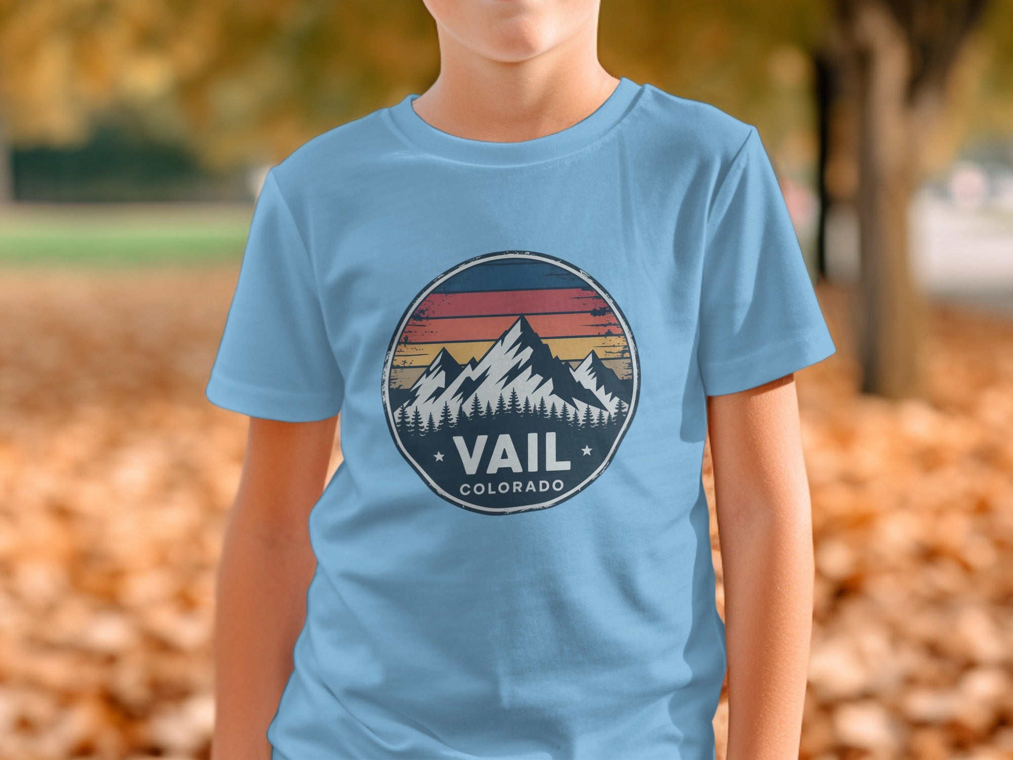 Vail Colorado Mountain Scene Graphic Logo Shirt product