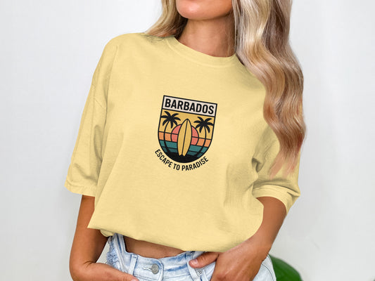 Escape to Paradise Barbados T-shirt for beach lovers product type
