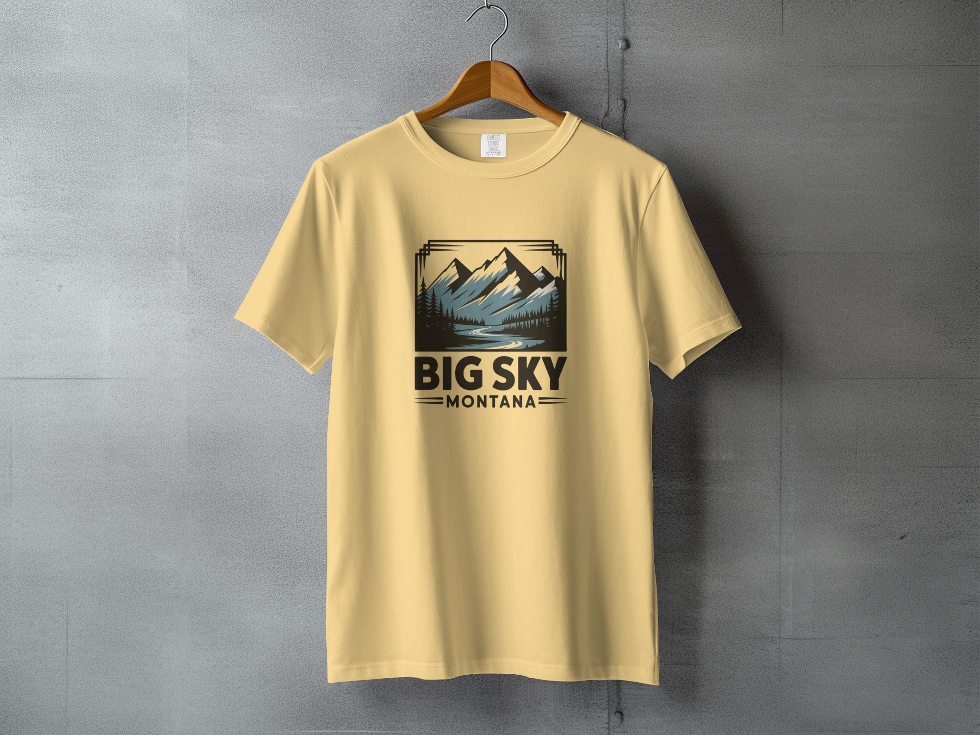 Big Sky Montana Mountain Graphic T-shirt