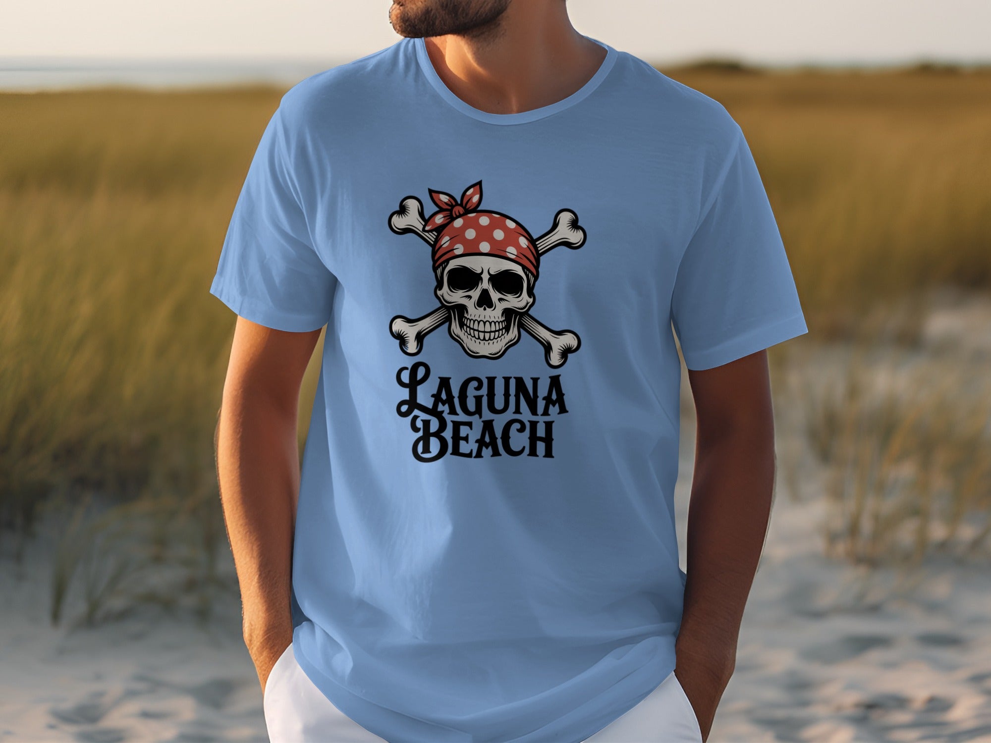 Laguna Beach Skull Design Graphic T-Shirt product type