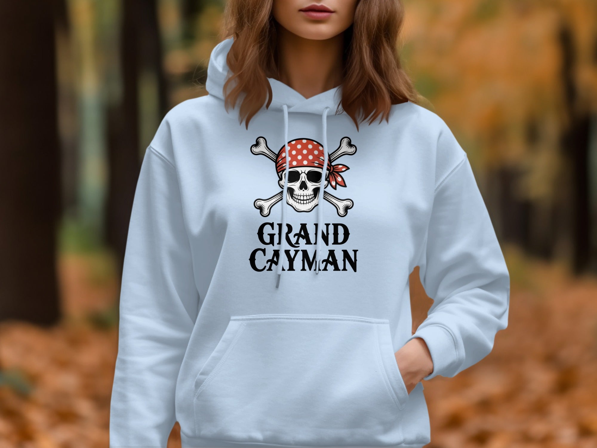Grand Cayman Pirate Skull Graphic Hoodie product