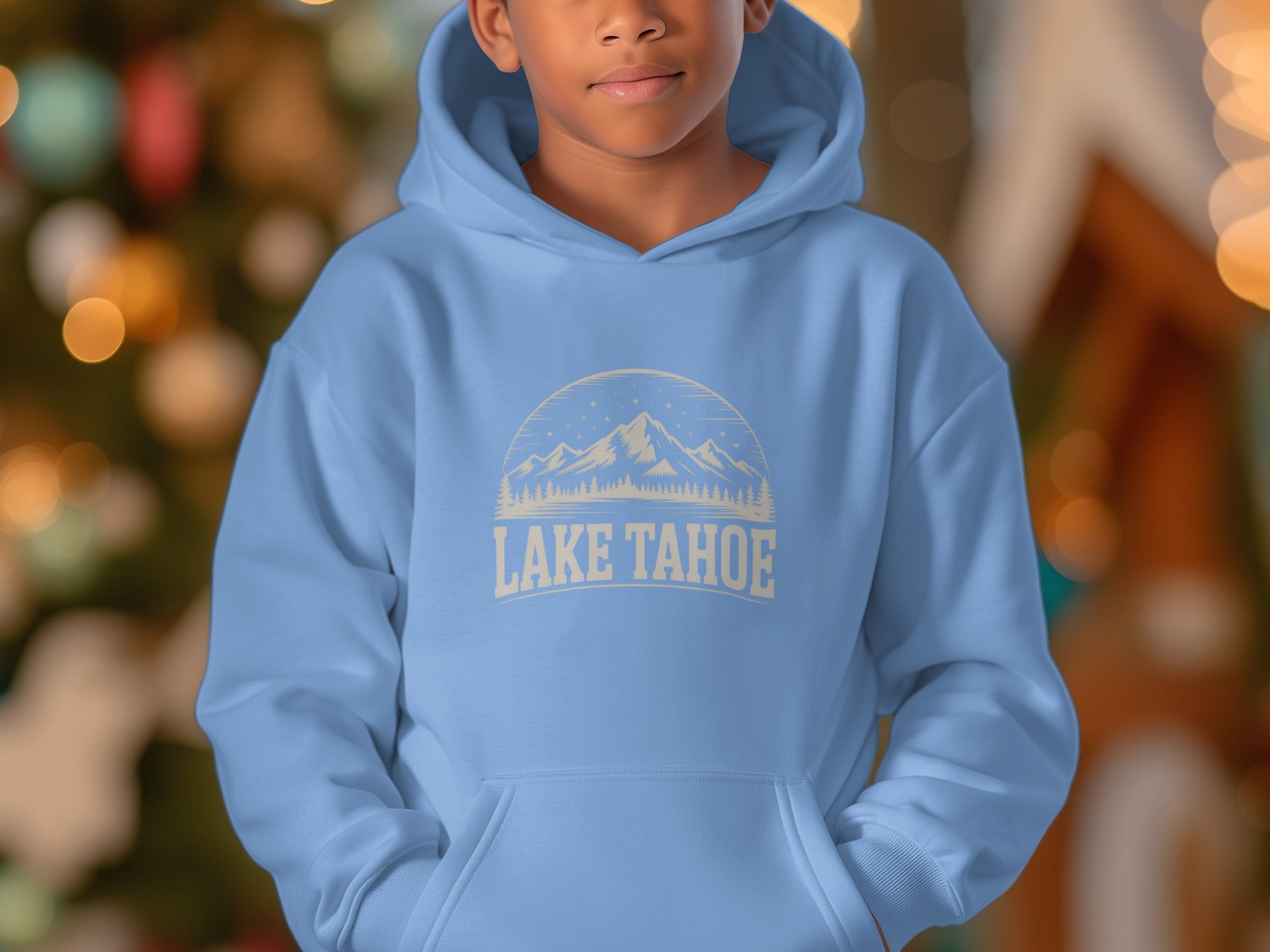Lake Tahoe Mountain Graphic Hoodie