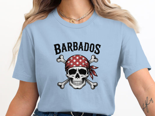 Barbados Skull and Crossbones Graphic T-shirt product
