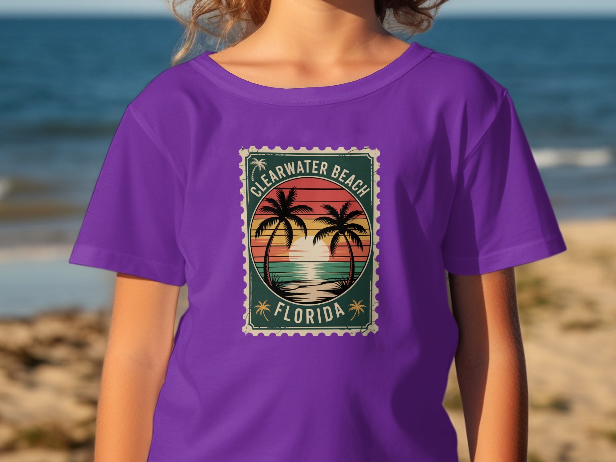 Clearwater Beach Florida Vacation Stamp product