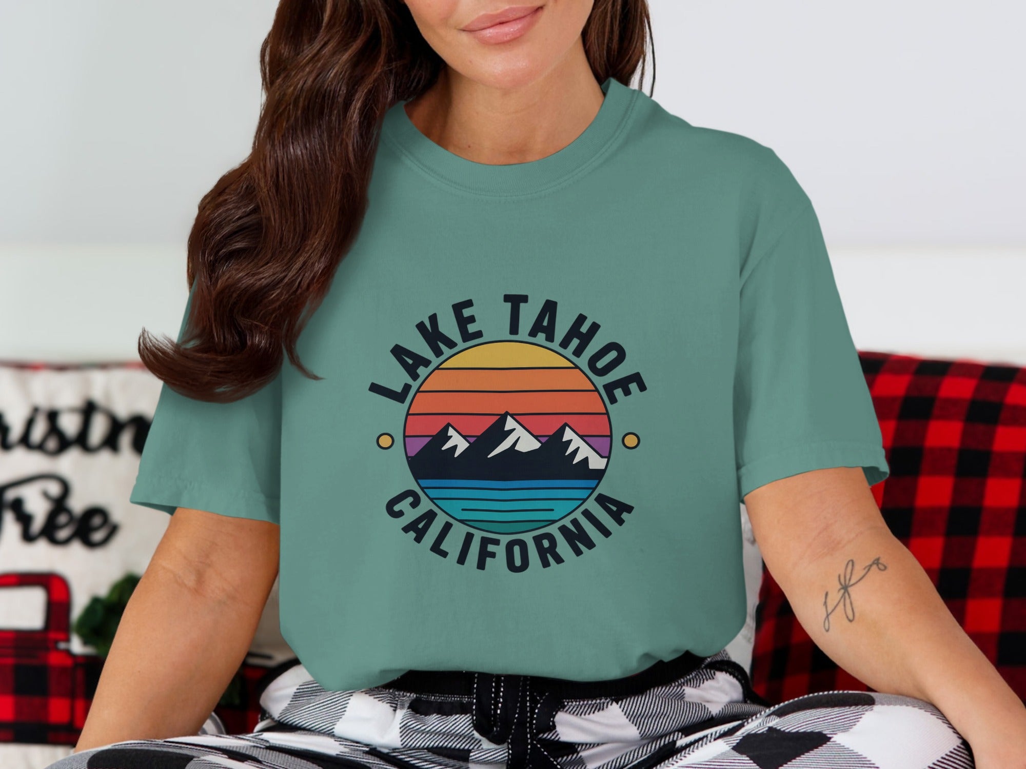 Lake Tahoe California Graphic Printed Shirt product