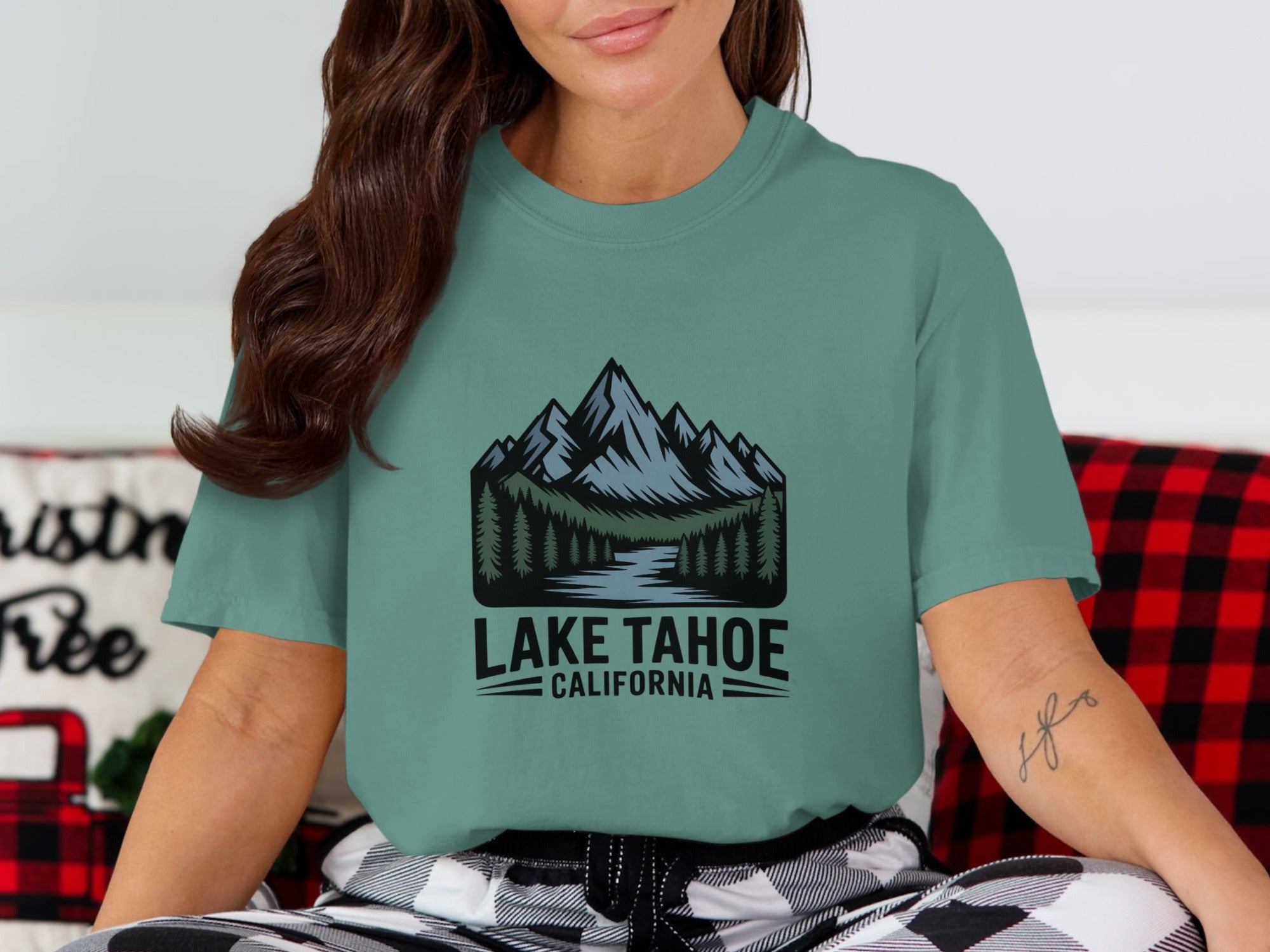 Lake Tahoe California Scenic Graphic T-Shirt product type