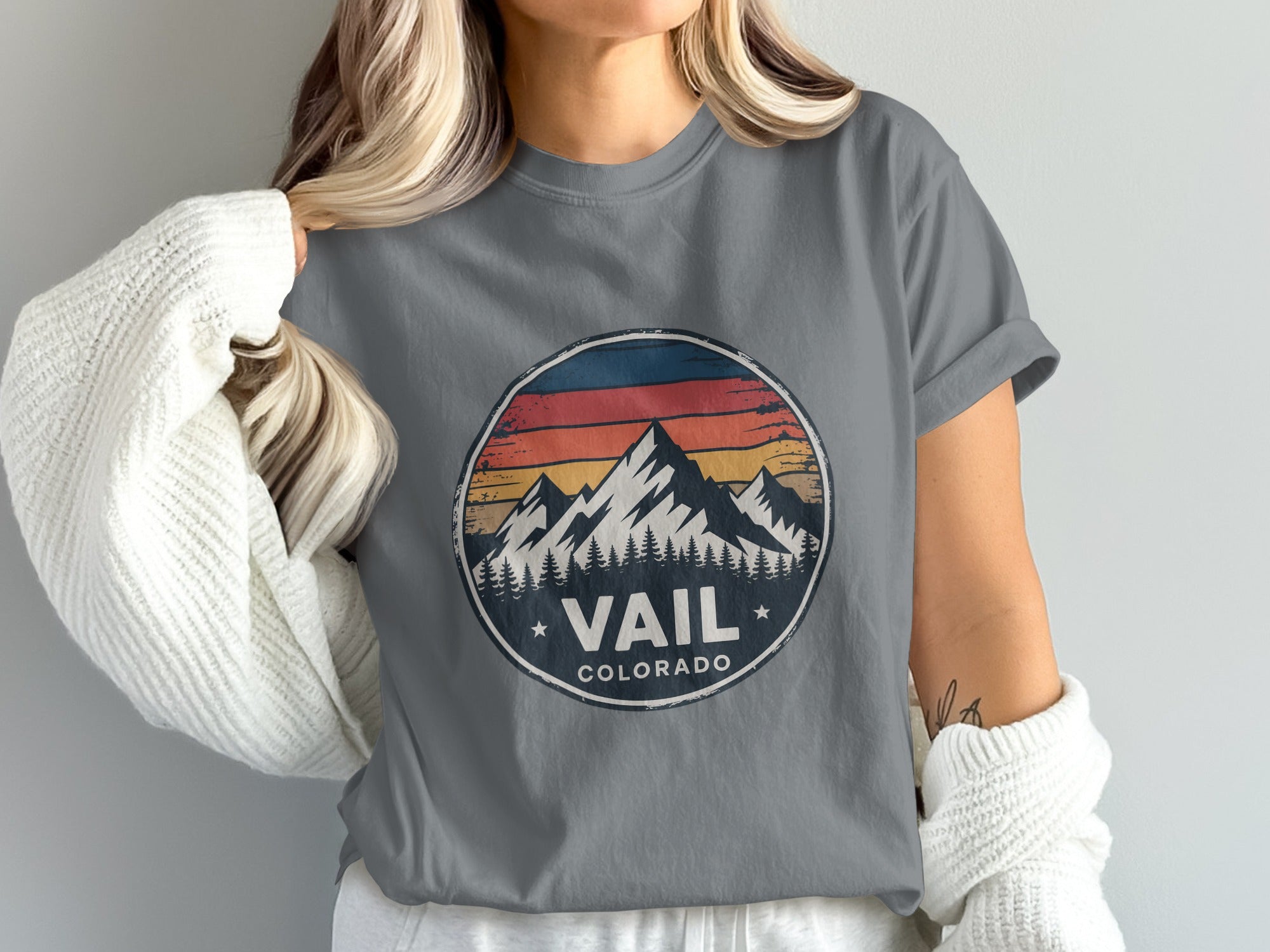 Vail Colorado Mountain Graphic Tee Shirt product