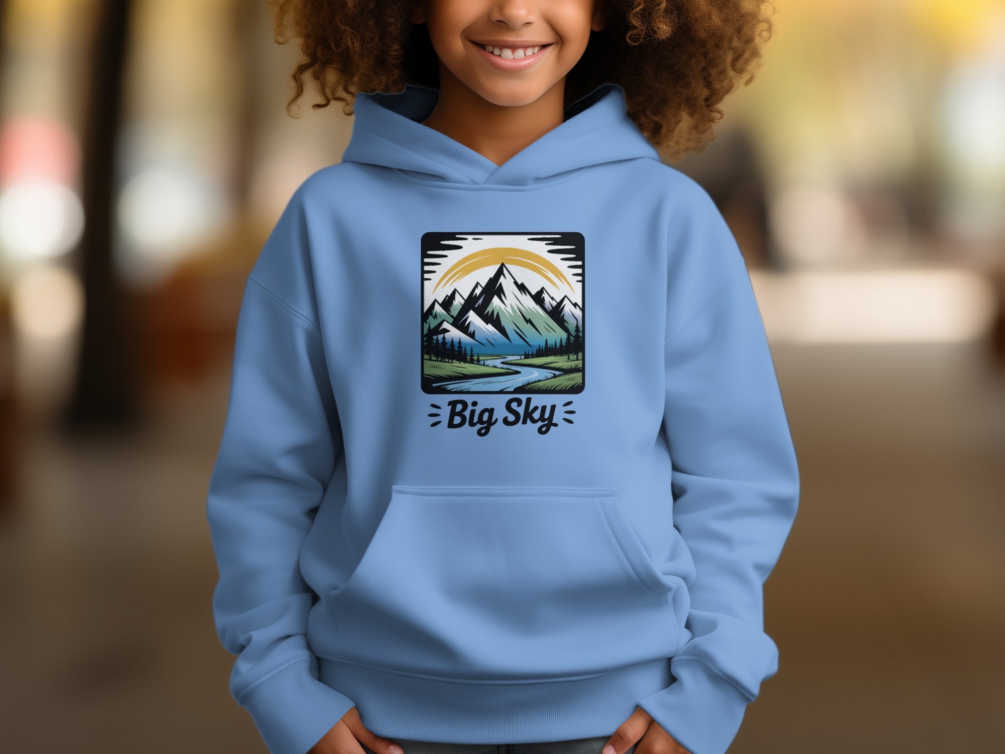 Big Sky Mountain River Graphic Hoodie Product